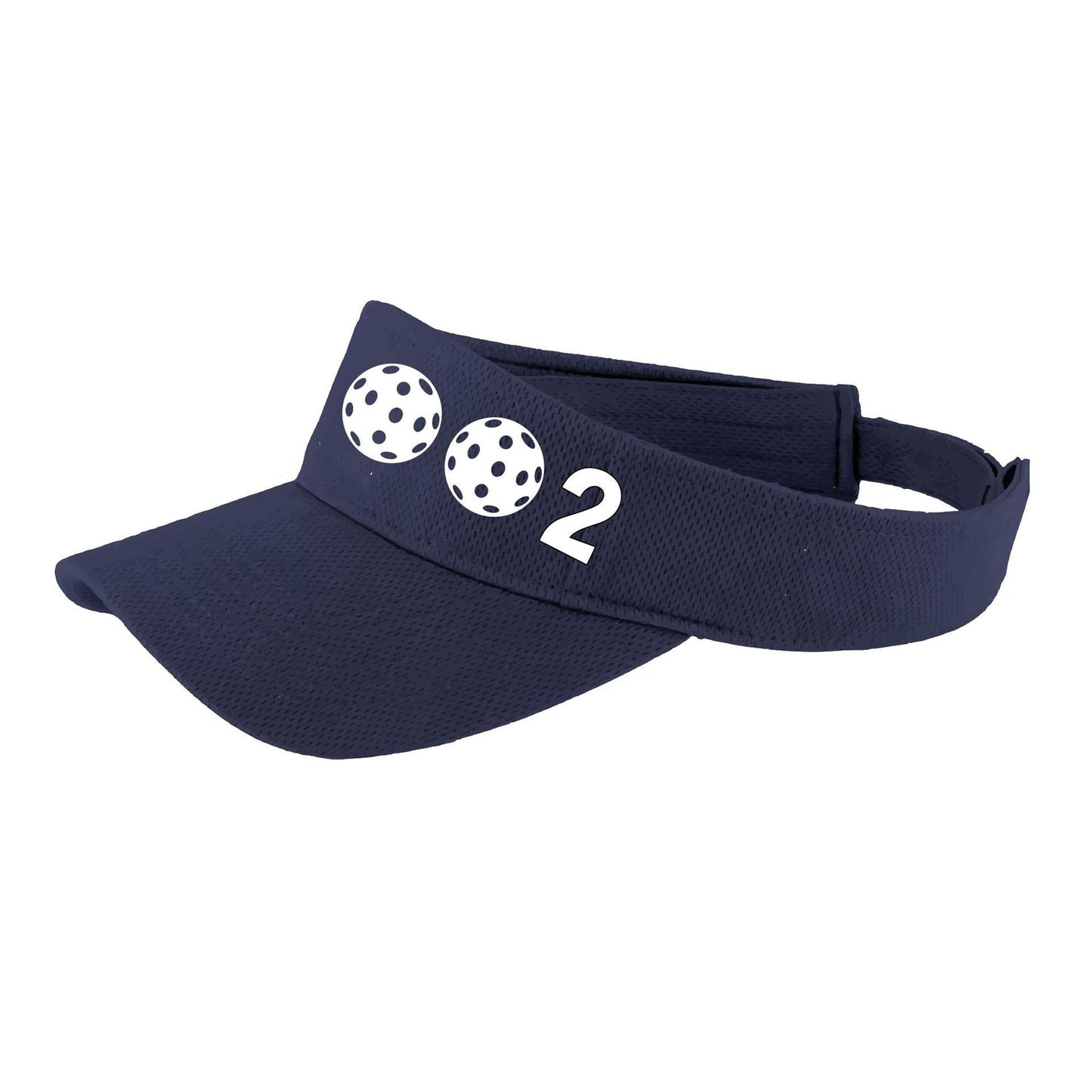 002 With Pickleballs (Customizable) | Pickleball Visors | Moisture Wicking 100% Polyester