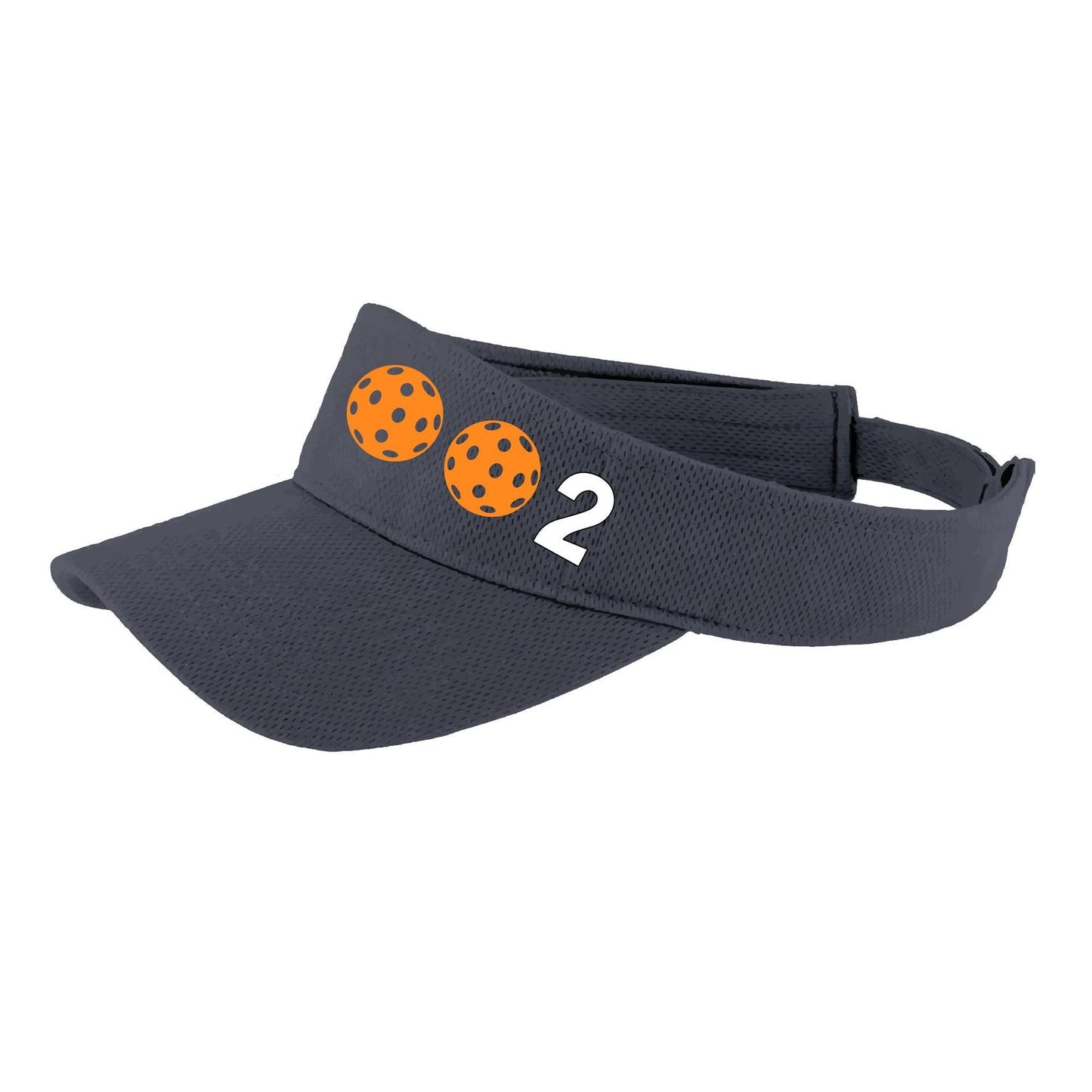 002 With Pickleballs (Customizable) | Pickleball Visors | Moisture Wicking 100% Polyester