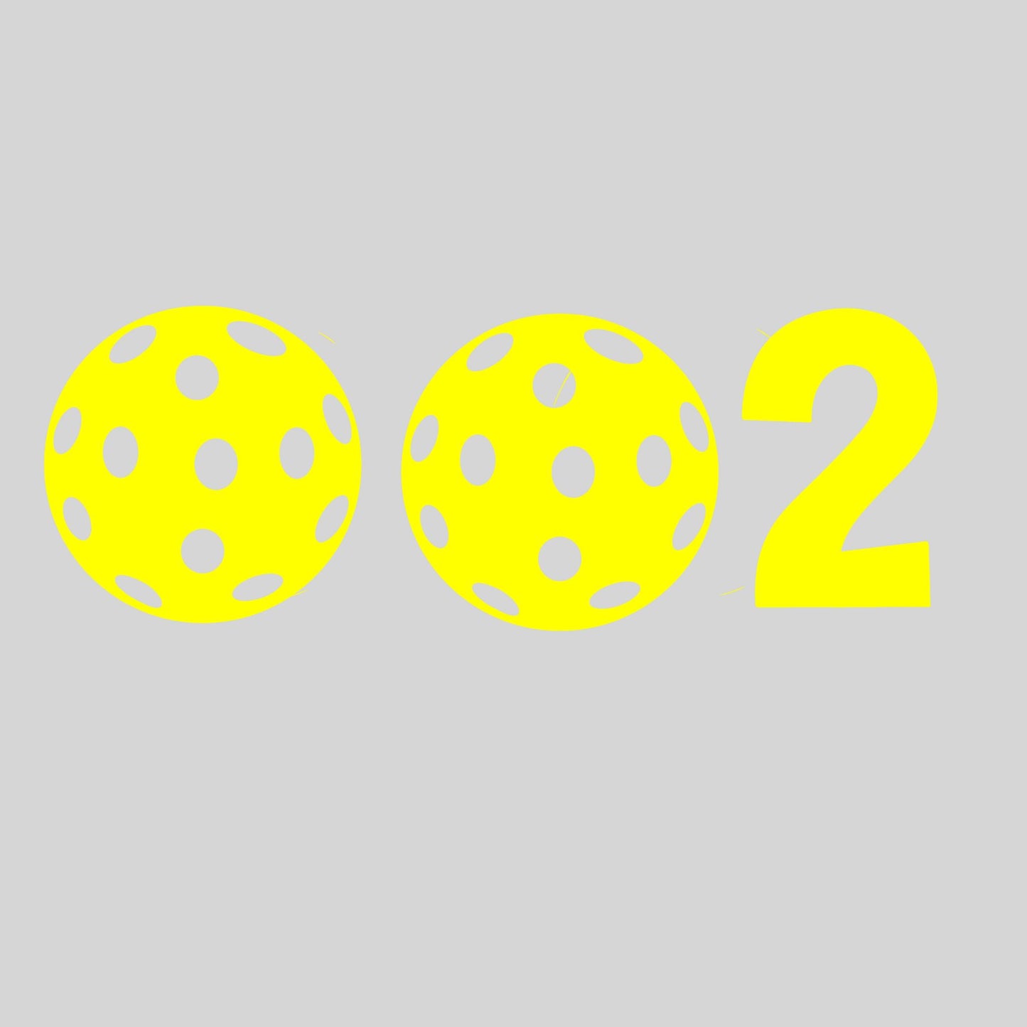 002 With Pickleballs | Pickleball Car Decal And Pickleball Sticker | Customizable Color