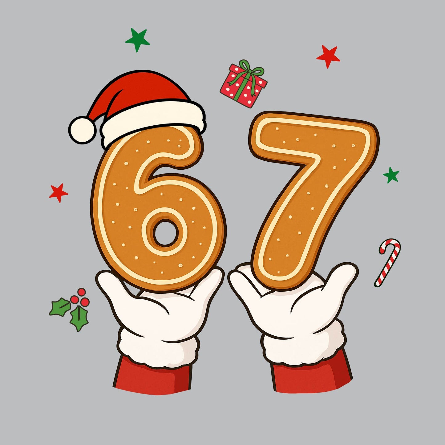 67 Christmas | Women's Short Sleeve V-Neck Performance T-Shirts | 100% Polyester