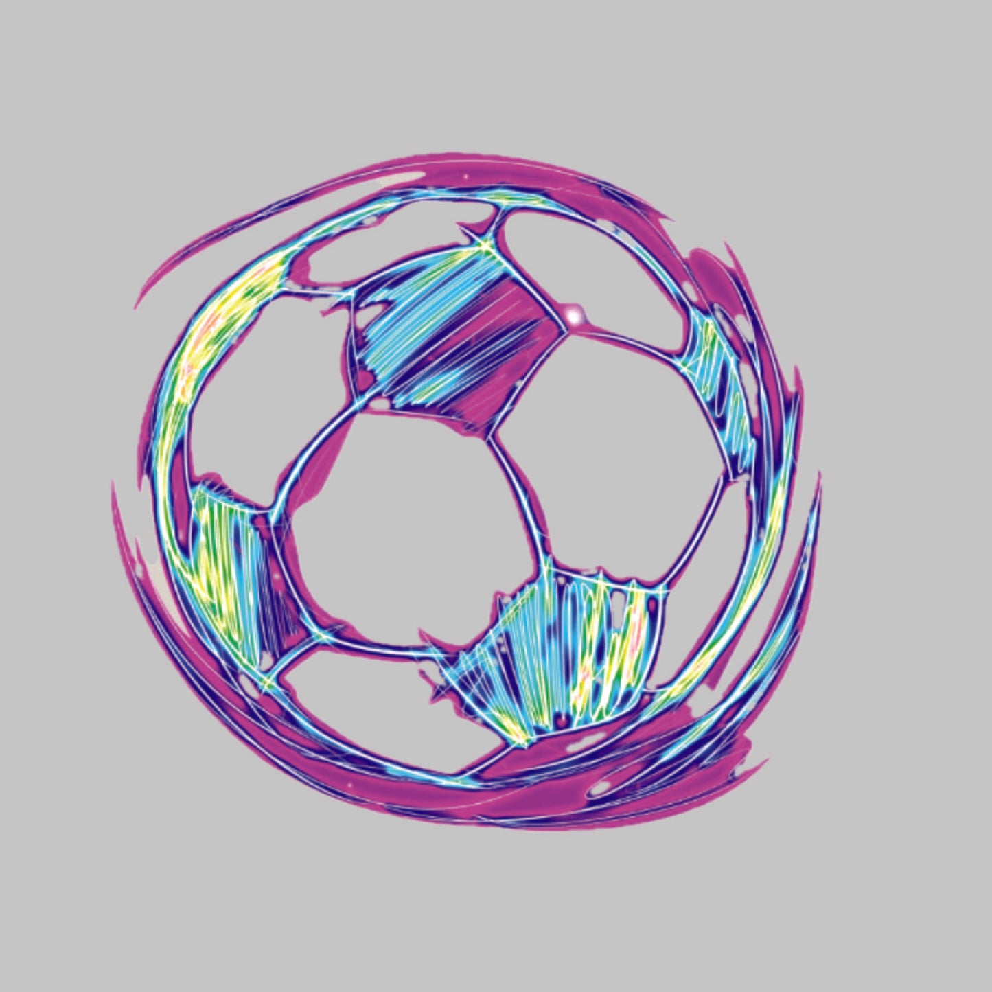 Galactic Soccer Ball | Youth Short Sleeve Soccer T-Shirts | 100% Polyester