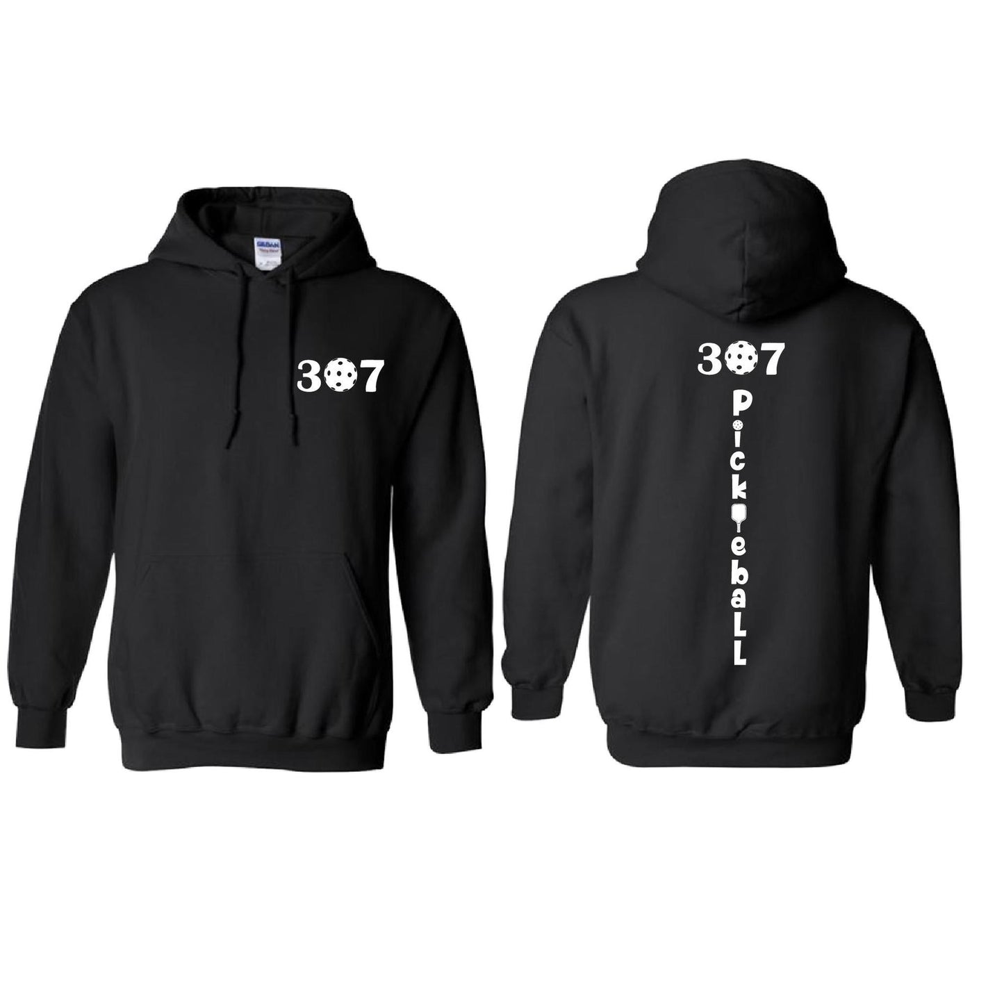 307 Wyoming Pickleball Club | Unisex Hoodie Pickleball Sweatshirt | 50% Cotton 50% Polyester
