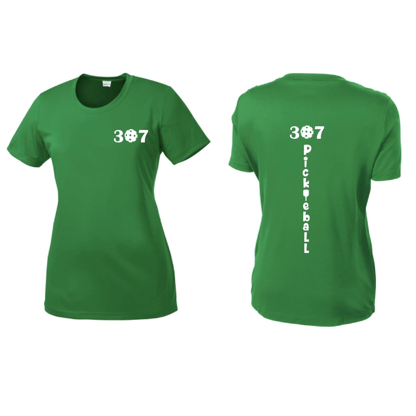 307 Wyoming Pickleball Club | Women’s Short Sleeve Crewneck Pickleball Shirts | 100% Polyester