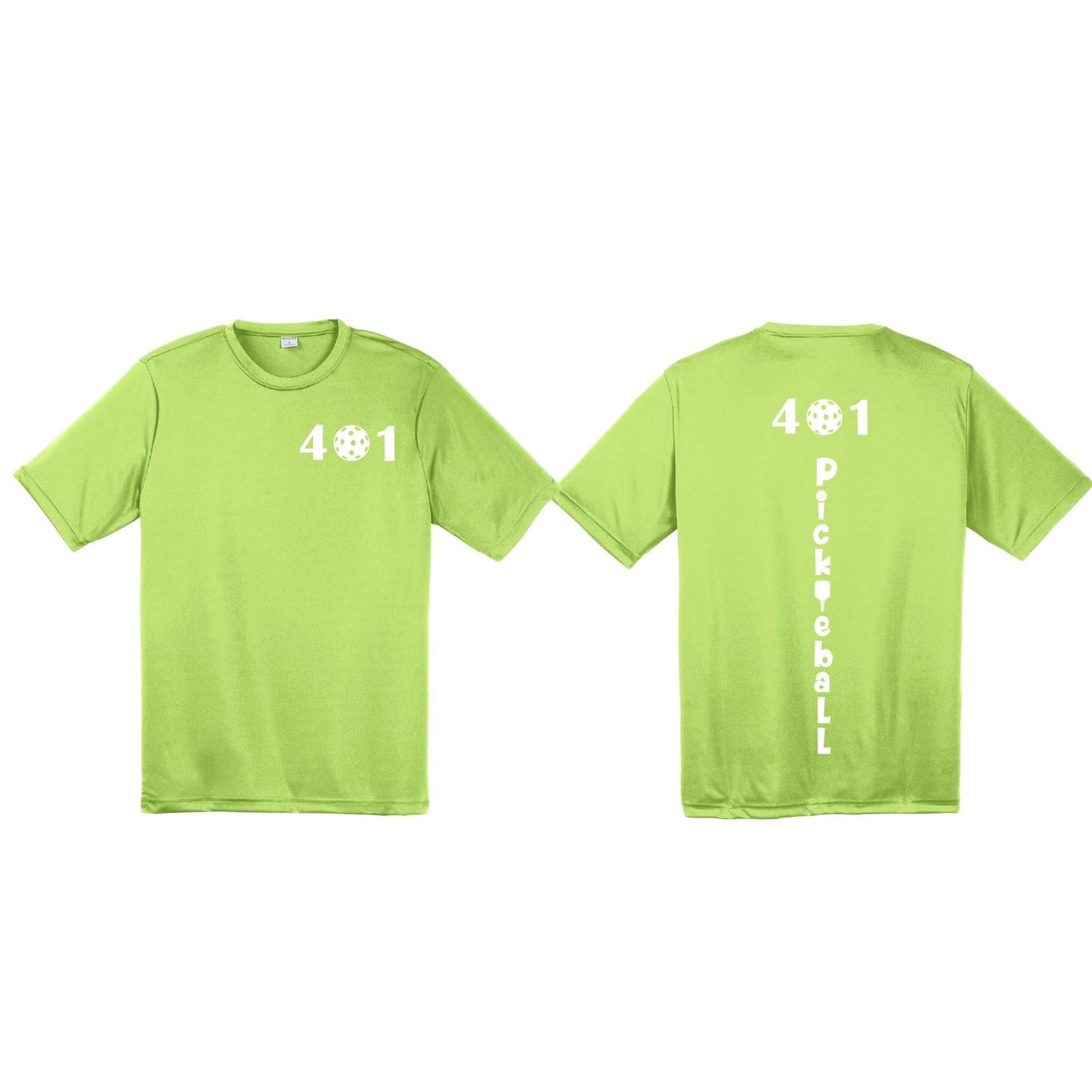 401 Rhode Island Pickleball Club | Men's Short Sleeve Pickleball Performance T-Shirt | 100% Polyester