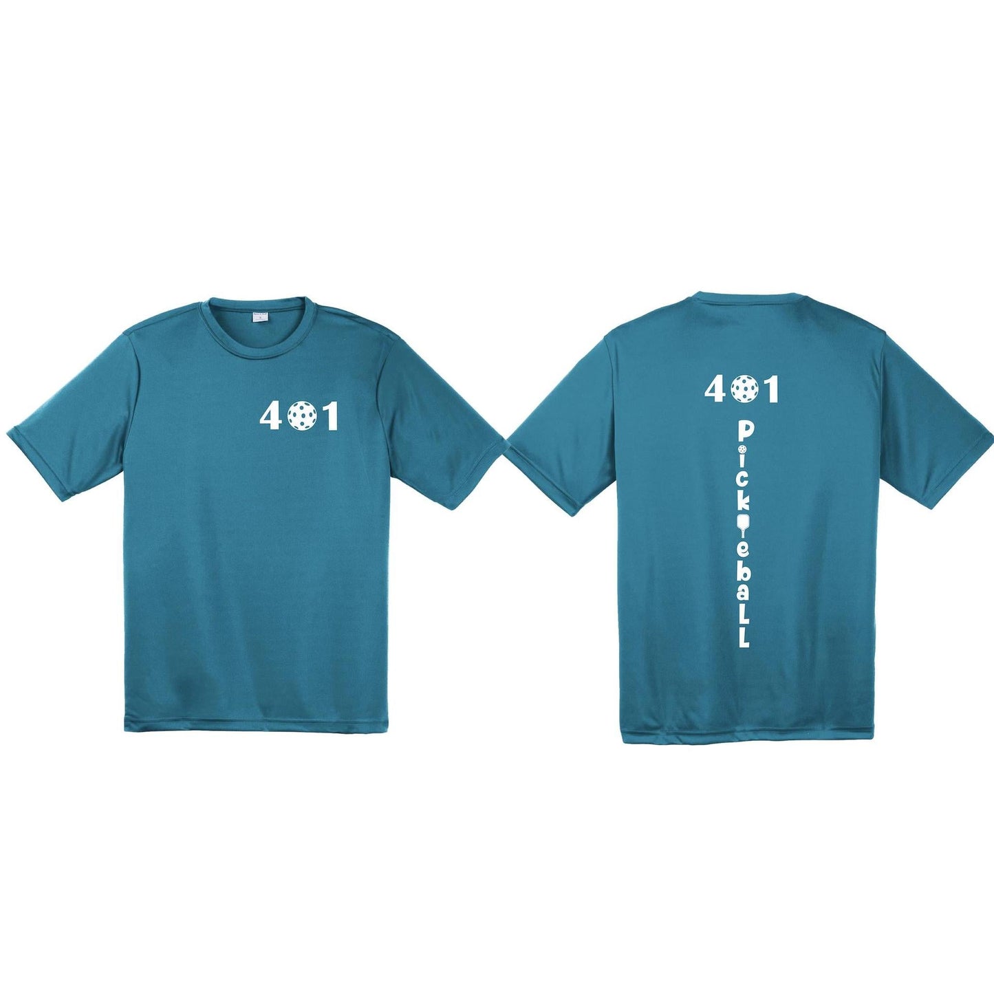 401 Rhode Island Pickleball Club | Men's Short Sleeve Pickleball Performance T-Shirt | 100% Polyester