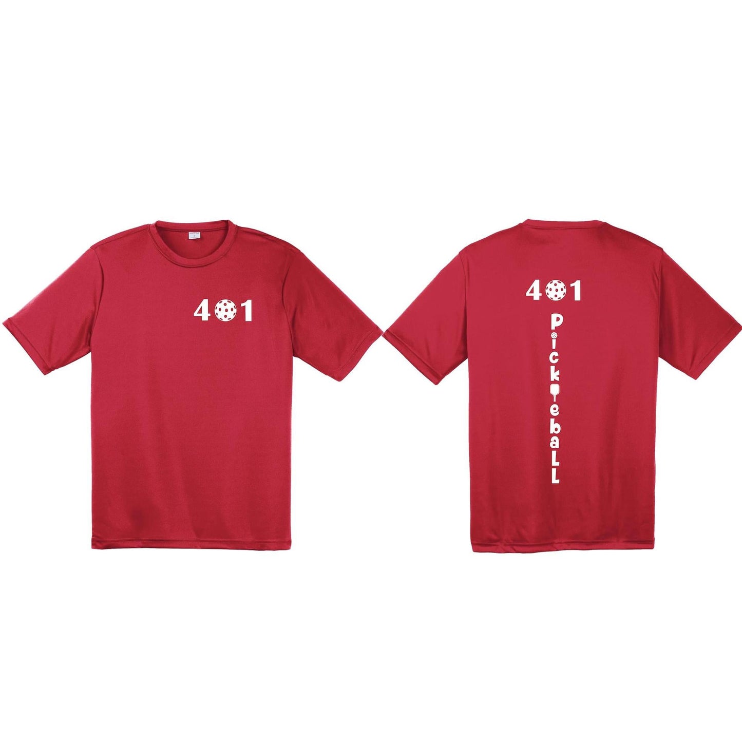 401 Rhode Island Pickleball Club | Men's Short Sleeve Pickleball Performance T-Shirt | 100% Polyester