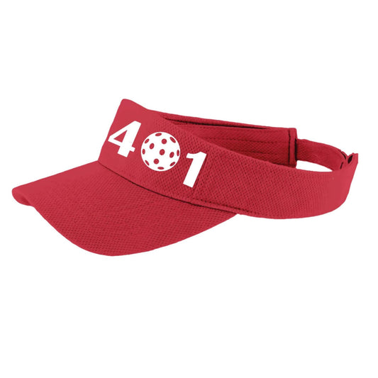 401 Rhode Island Pickleball Club | Pickleball Visors | Moisture Wicking 100% Polyester