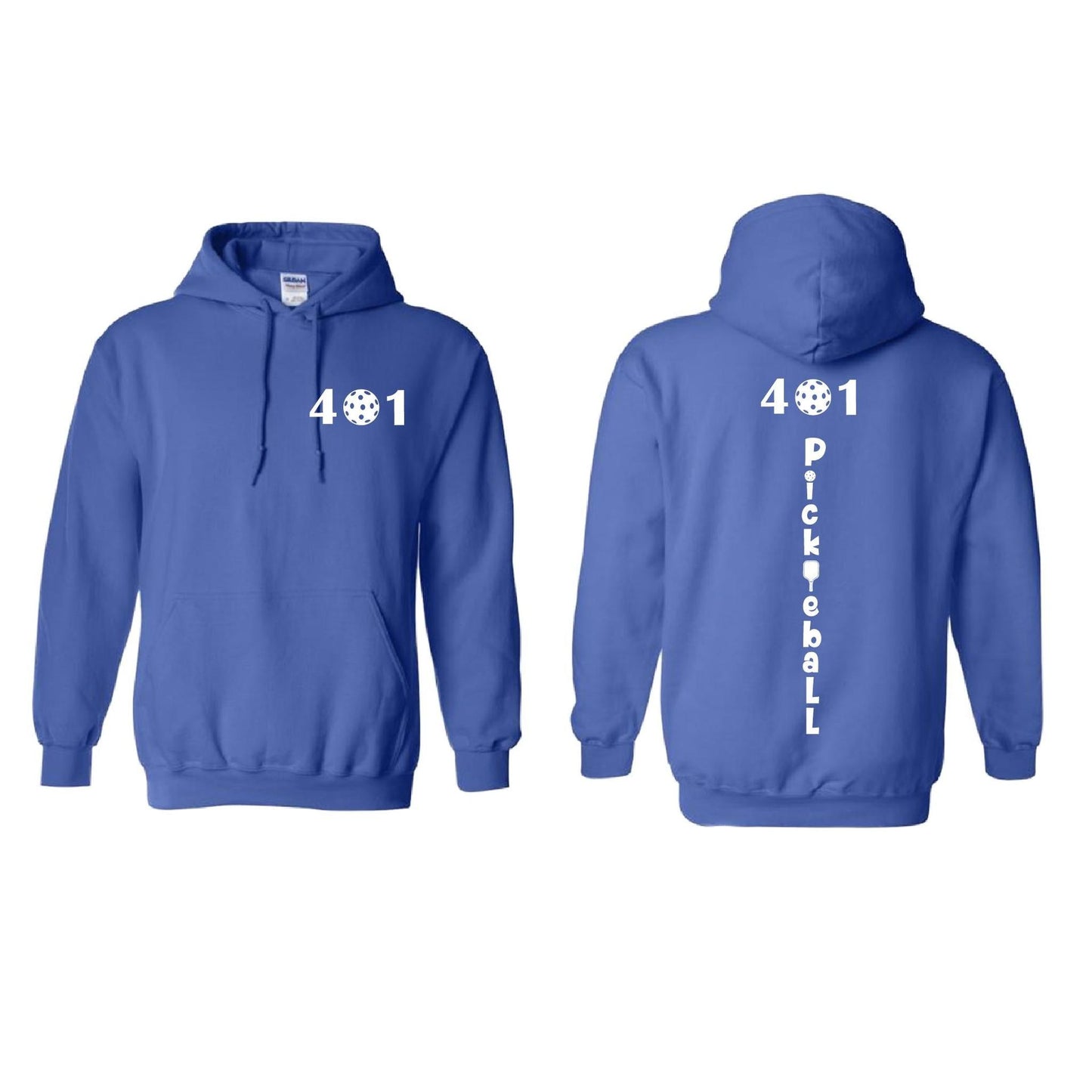 401 Rhode Island Pickleball Club | Unisex Hoodie Pickleball Sweatshirt | 50% Cotton 50% Polyester