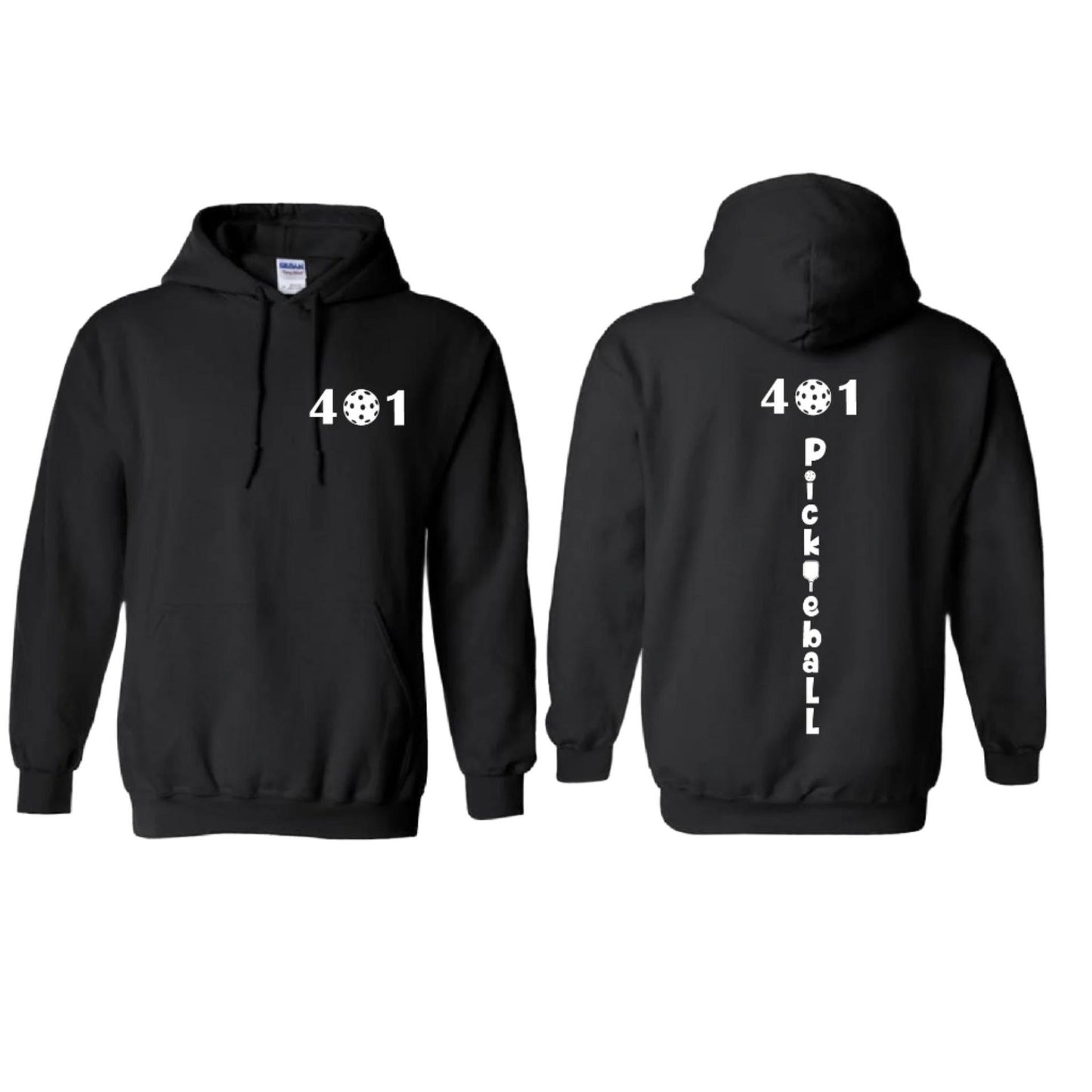 401 Rhode Island Pickleball Club | Unisex Hoodie Pickleball Sweatshirt | 50% Cotton 50% Polyester