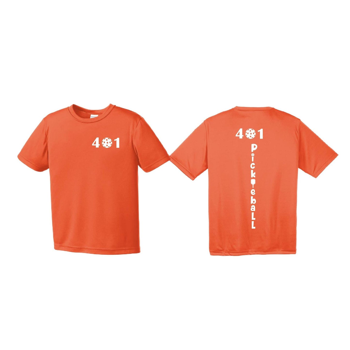 401 Rhode Island Pickleball Club | Youth Short Sleeve Pickleball Performance T-Shirts | 100% Polyester
