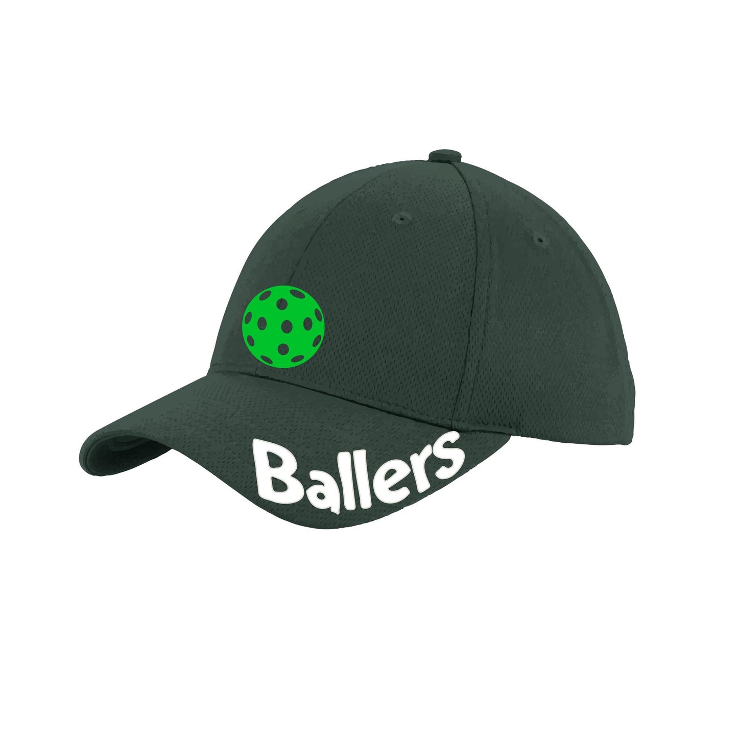 Ballers With Pickleballs (Customizable) | Pickleball Hat | Moisture-Wicking 100% Polyester
