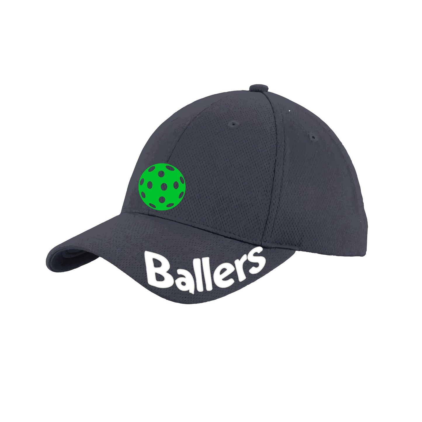 Ballers With Pickleballs (Customizable) | Pickleball Hat | Moisture-Wicking 100% Polyester