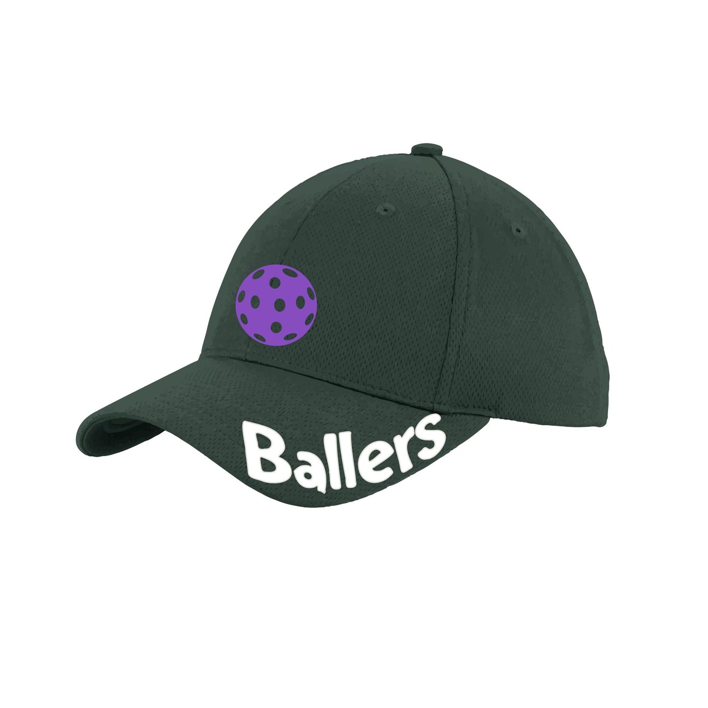 Ballers With Pickleballs (Customizable) | Pickleball Hat | Moisture-Wicking 100% Polyester