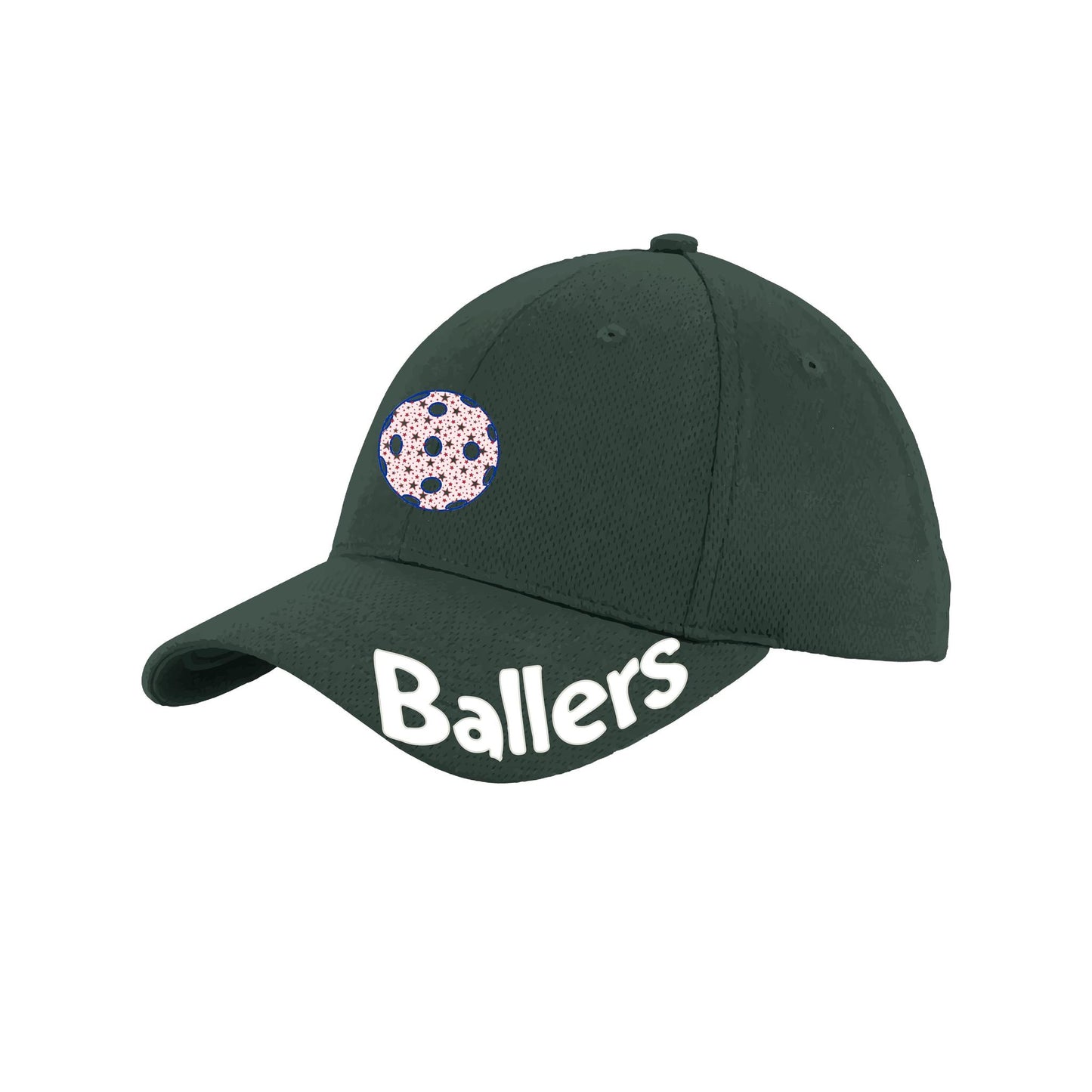 Ballers With Pickleballs (Customizable) | Pickleball Hat | Moisture-Wicking 100% Polyester
