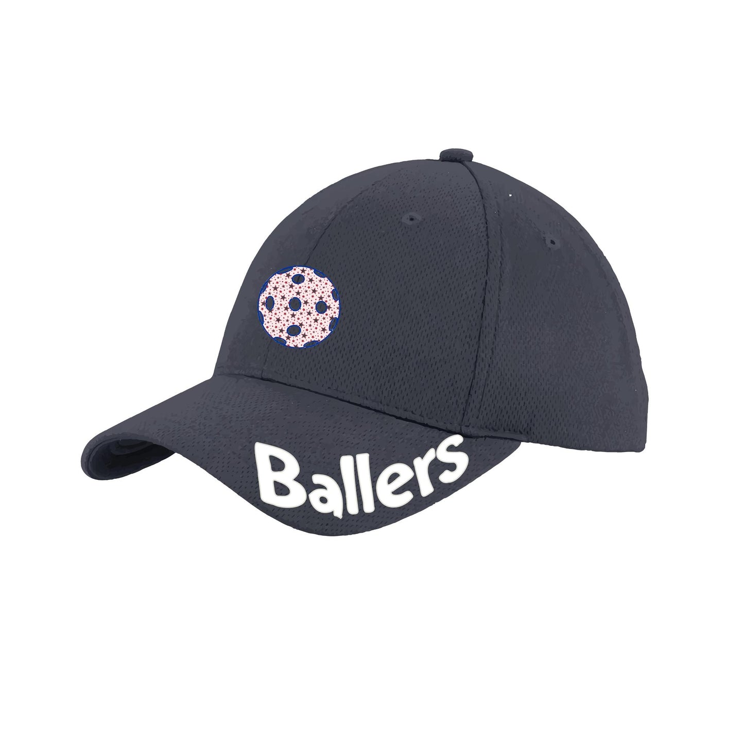 Ballers With Pickleballs (Customizable) | Pickleball Hat | Moisture-Wicking 100% Polyester