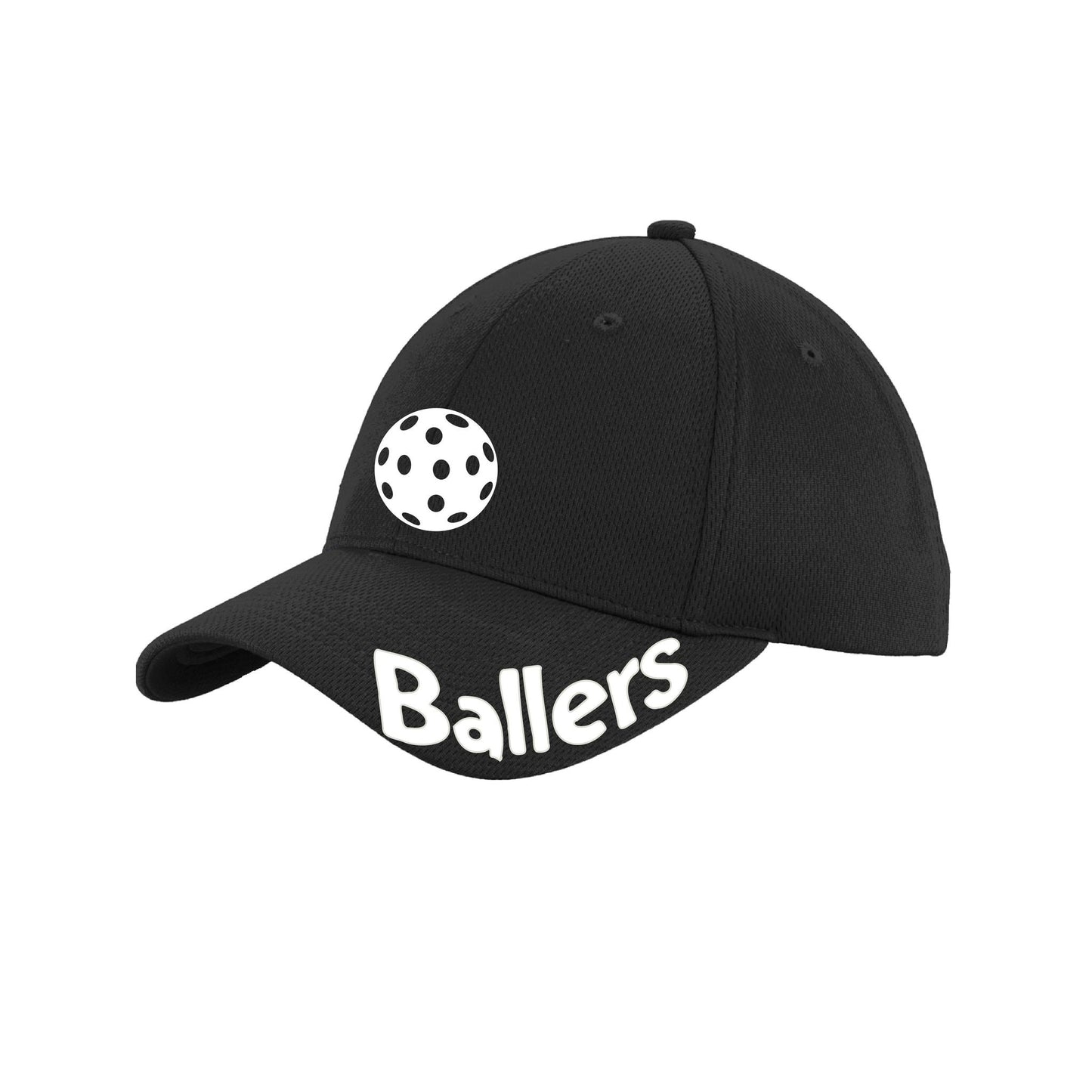 Ballers With Pickleballs (Customizable) | Pickleball Hat | Moisture-Wicking 100% Polyester