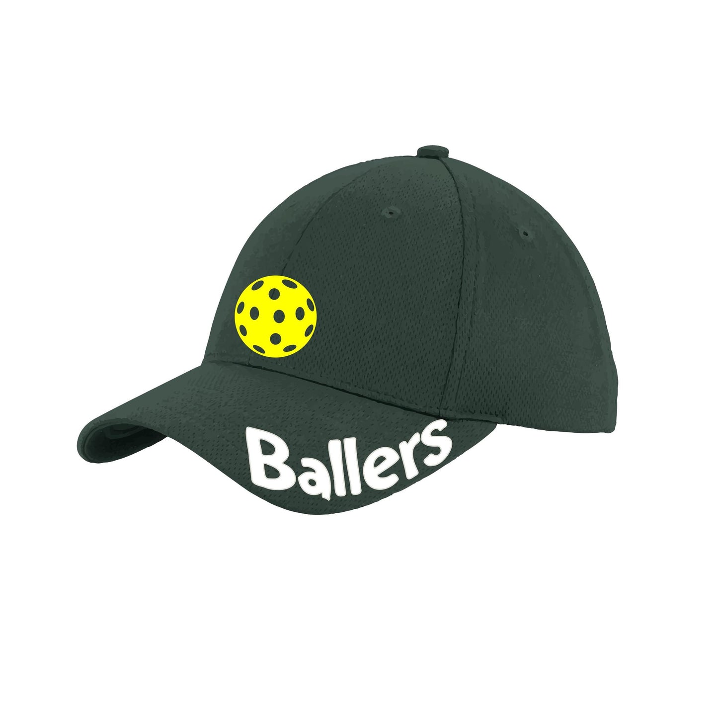 Ballers With Pickleballs (Customizable) | Pickleball Hat | Moisture-Wicking 100% Polyester