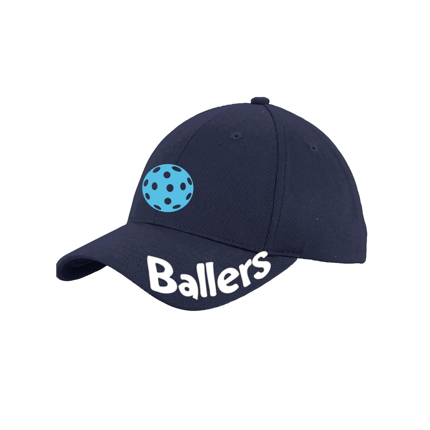 Ballers With Pickleballs (Customizable) | Pickleball Hat | Moisture-Wicking 100% Polyester