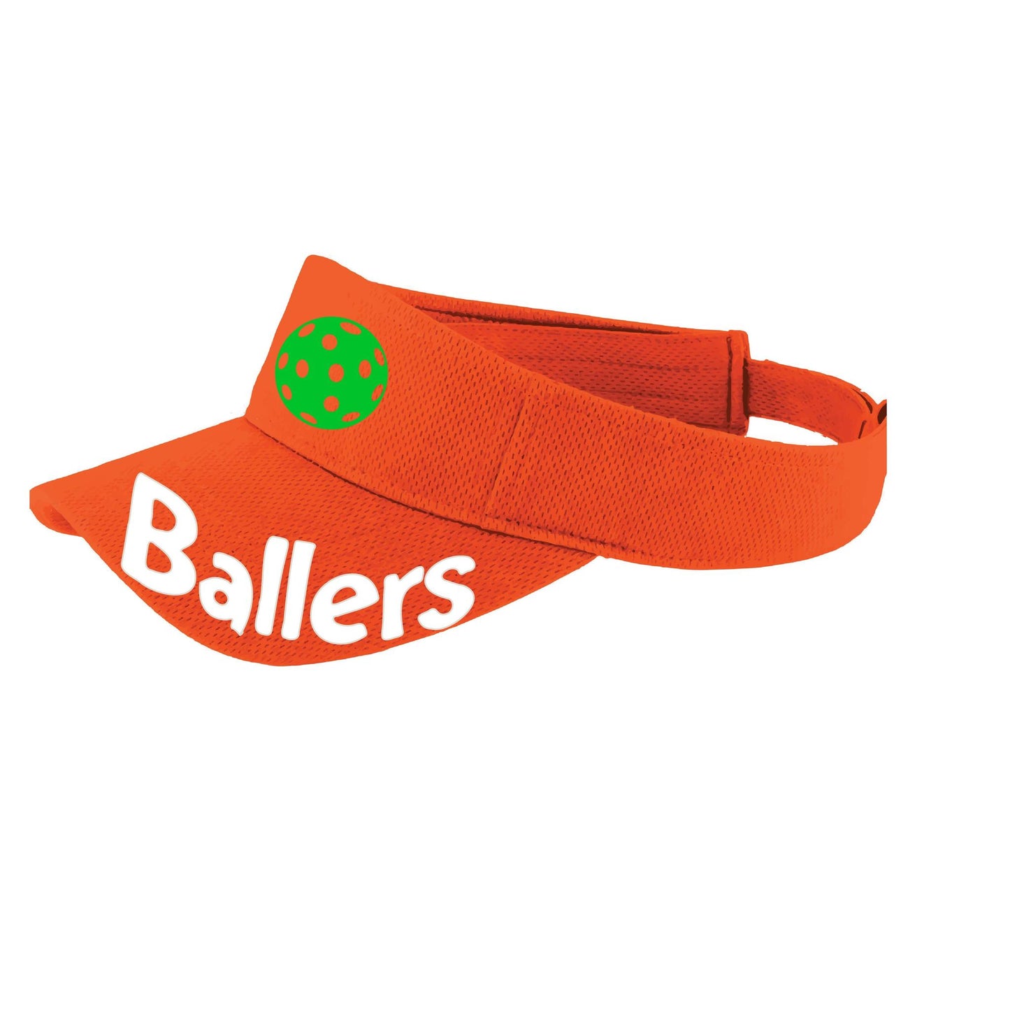 Ballers With Pickleballs (Customizable) | Pickleball Visors | Moisture Wicking 100% Polyester