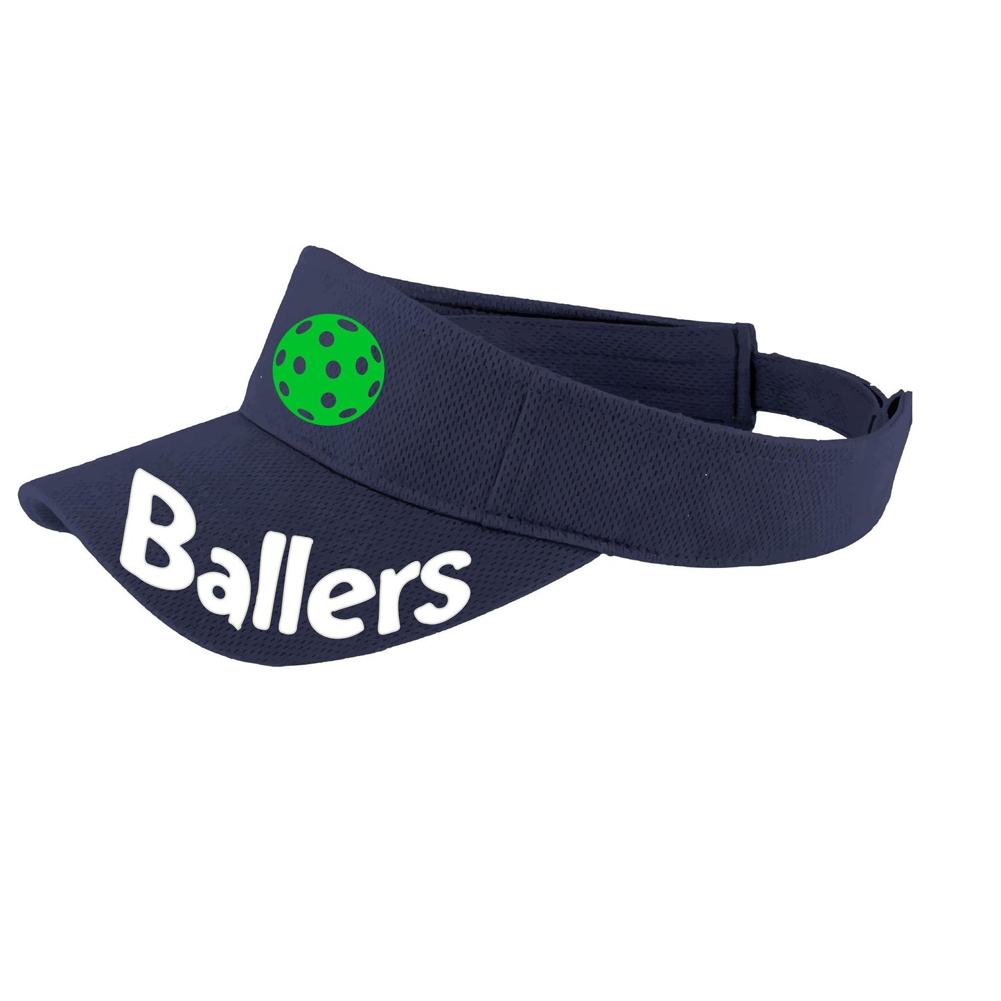 Ballers With Pickleballs (Customizable) | Pickleball Visors | Moisture Wicking 100% Polyester