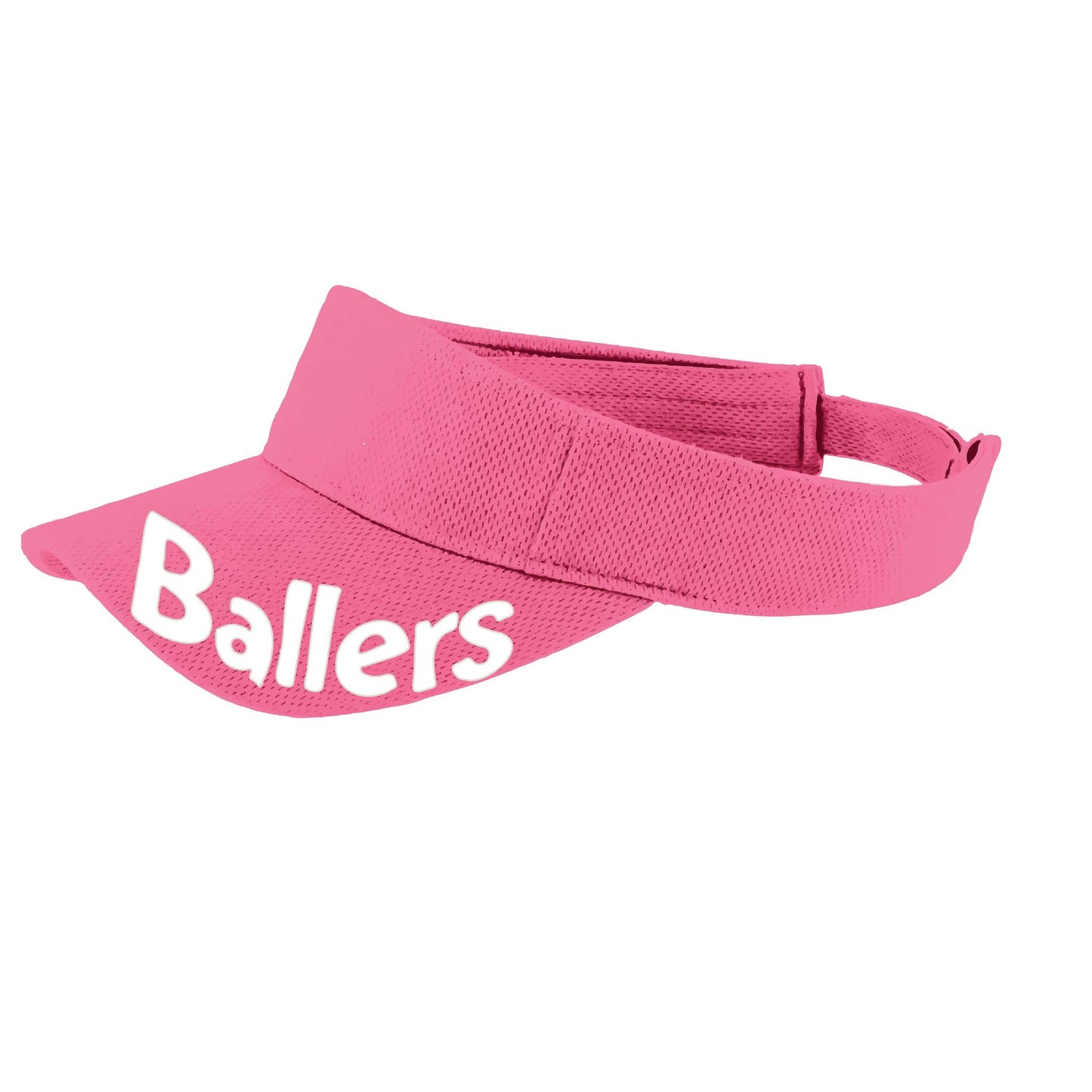 Ballers With Pickleballs (Customizable) | Pickleball Visors | Moisture Wicking 100% Polyester