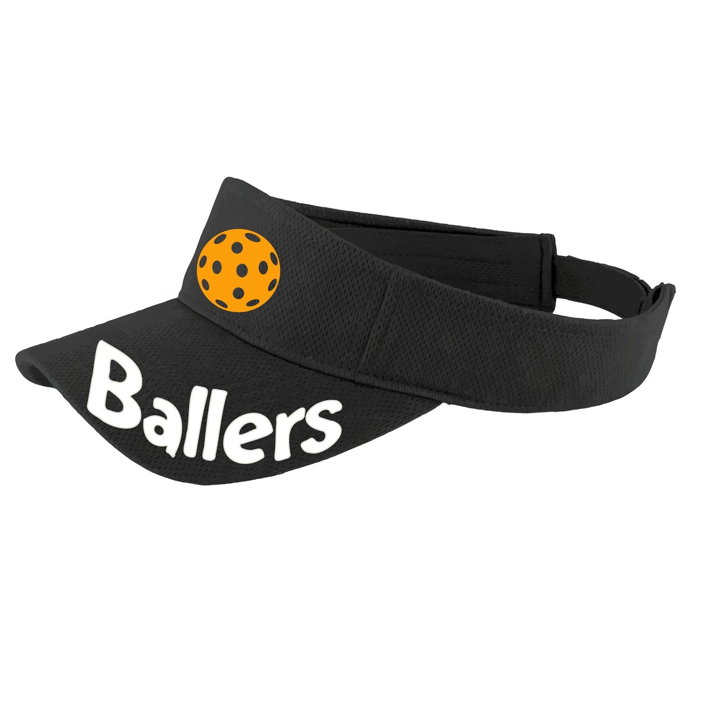 Ballers With Pickleballs (Customizable) | Pickleball Visors | Moisture Wicking 100% Polyester