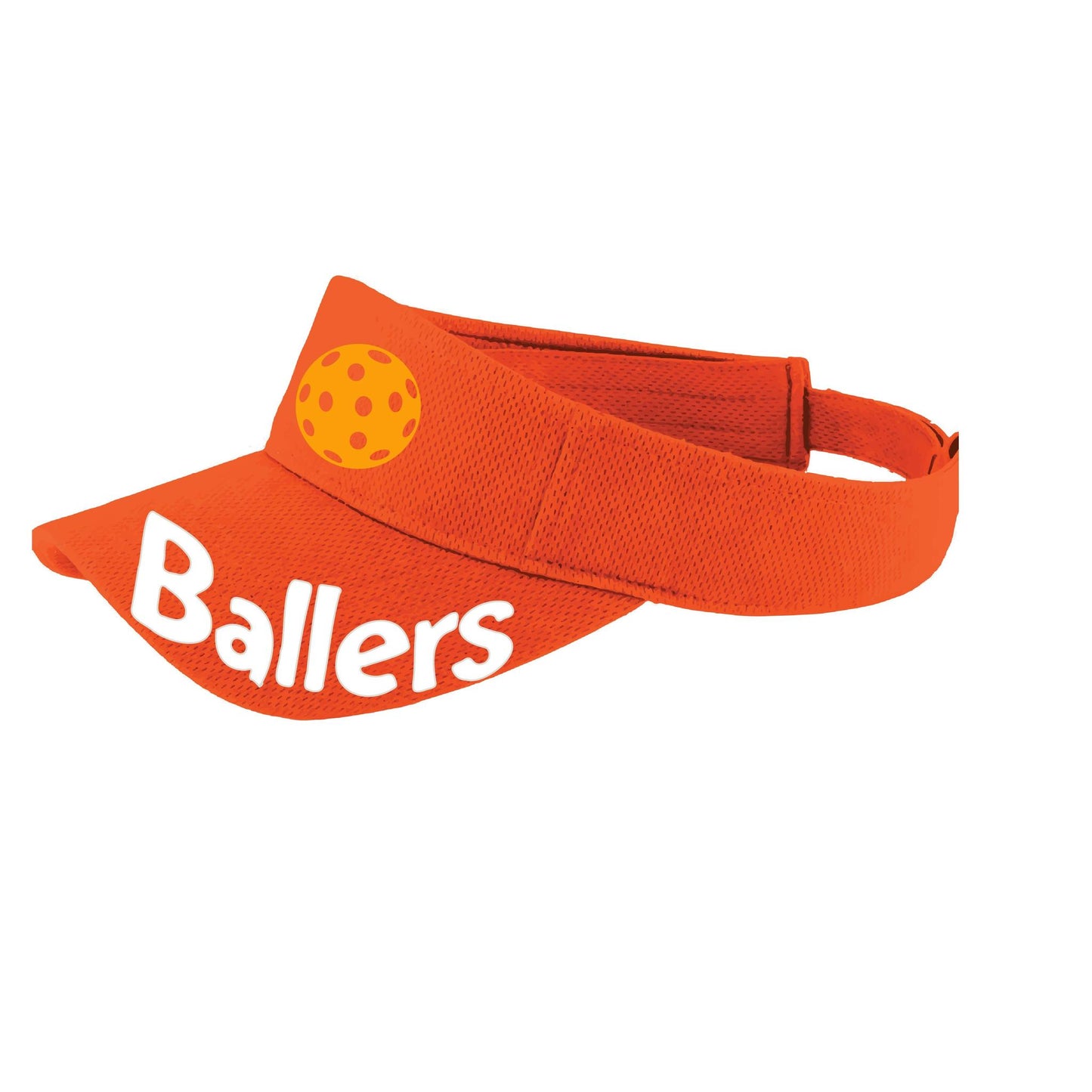 Ballers With Pickleballs (Customizable) | Pickleball Visors | Moisture Wicking 100% Polyester