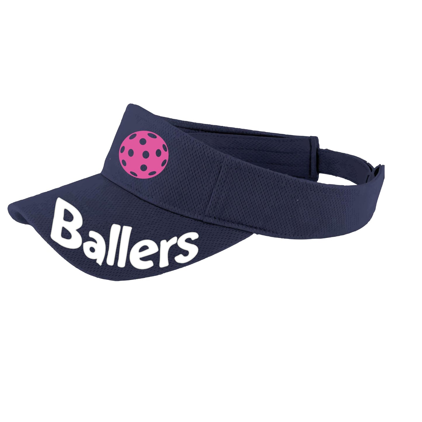 Ballers With Pickleballs (Customizable) | Pickleball Visors | Moisture Wicking 100% Polyester