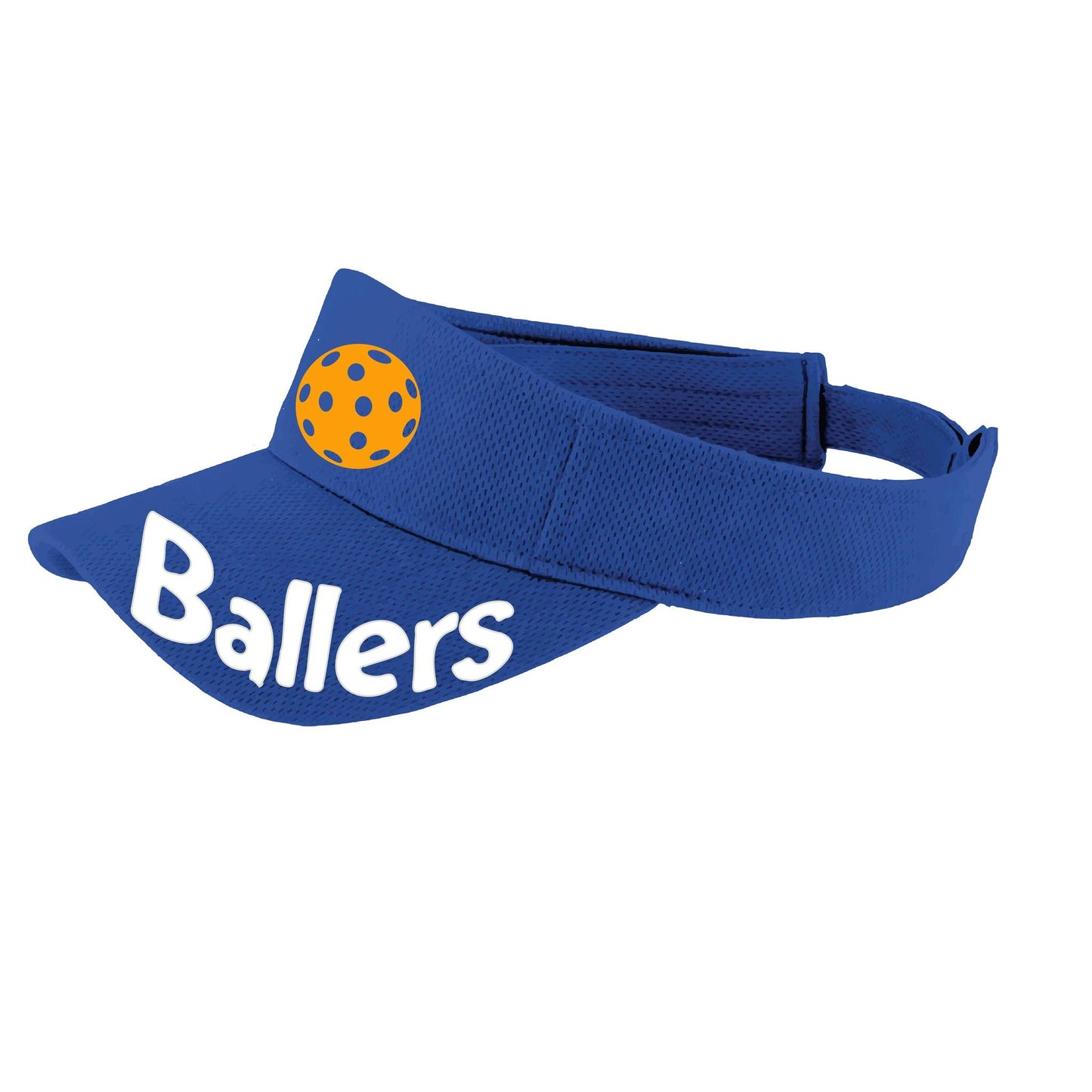 Ballers With Pickleballs (Customizable) | Pickleball Visors | Moisture Wicking 100% Polyester