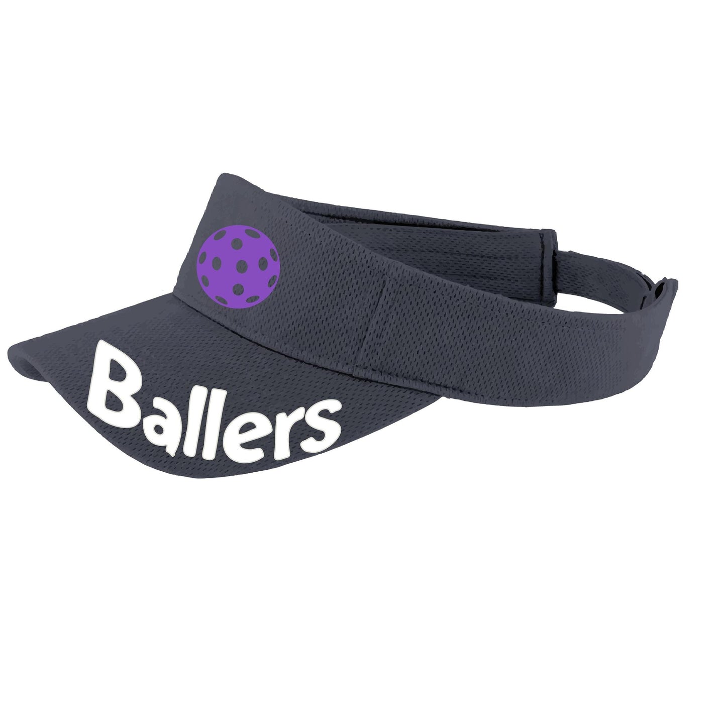 Ballers With Pickleballs (Customizable) | Pickleball Visors | Moisture Wicking 100% Polyester