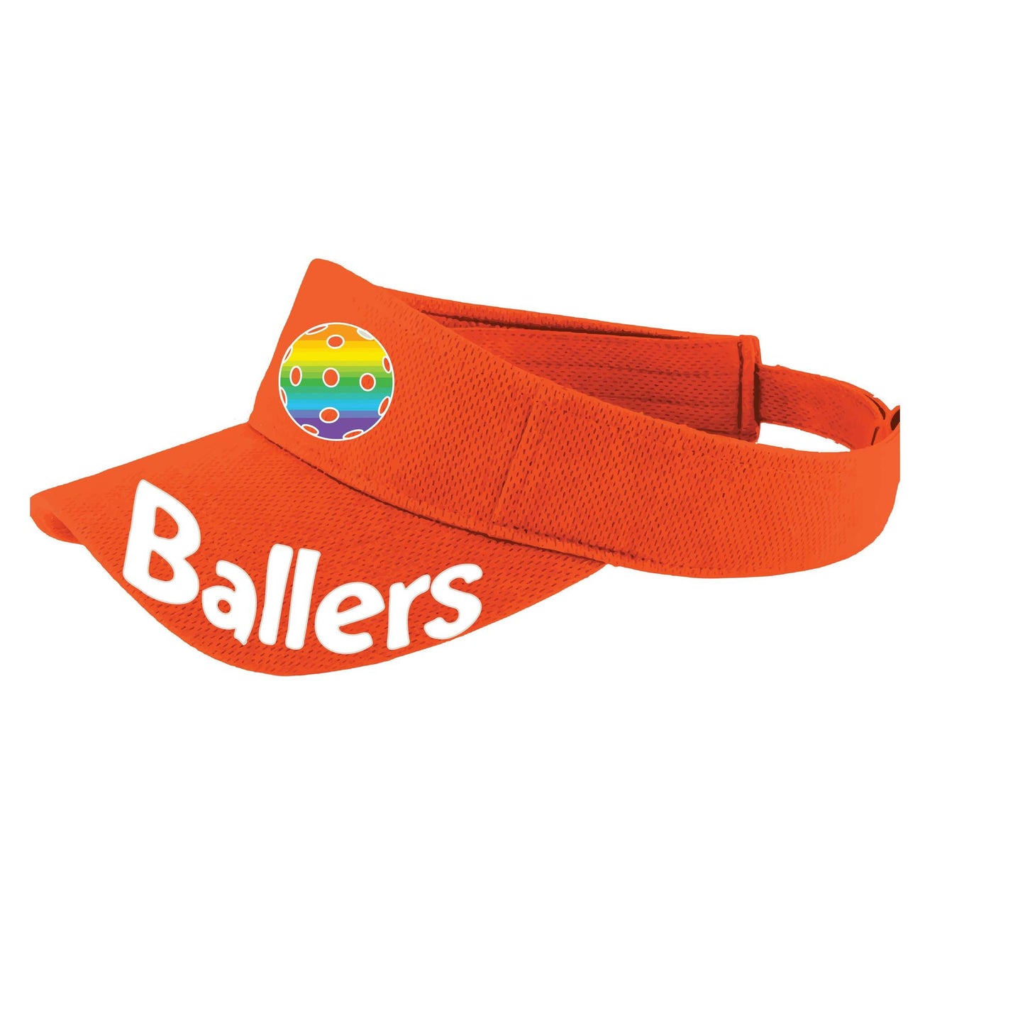 Ballers With Pickleballs (Customizable) | Pickleball Visors | Moisture Wicking 100% Polyester
