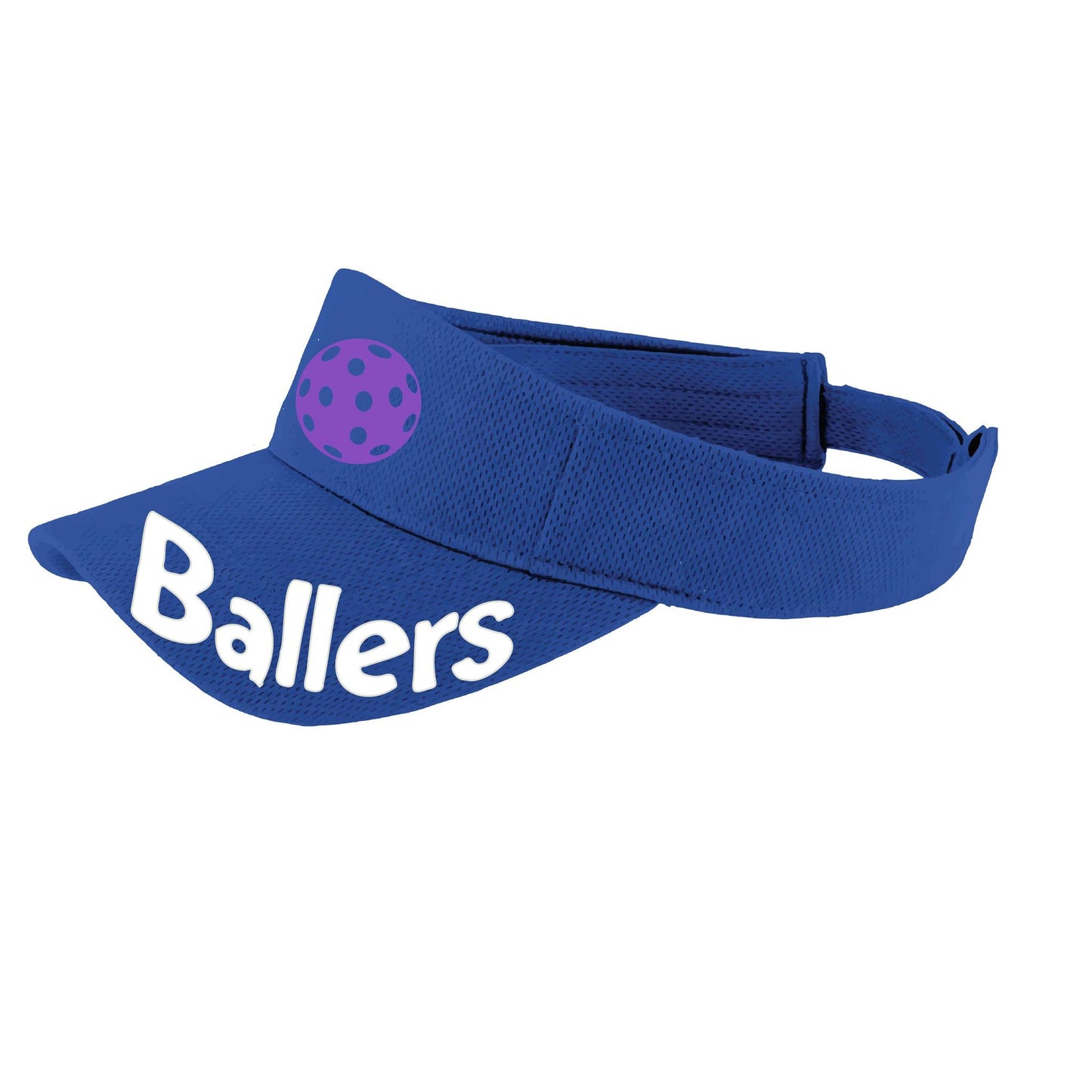 Ballers With Pickleballs (Customizable) | Pickleball Visors | Moisture Wicking 100% Polyester
