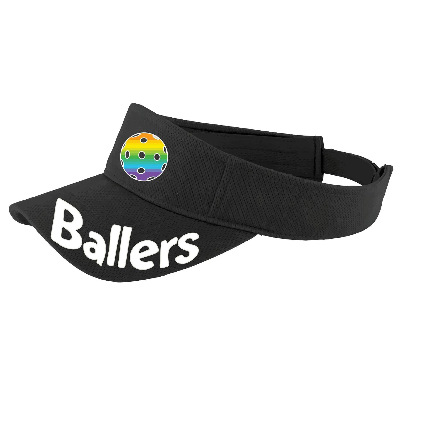 Ballers With Pickleballs (Customizable) | Pickleball Visors | Moisture Wicking 100% Polyester