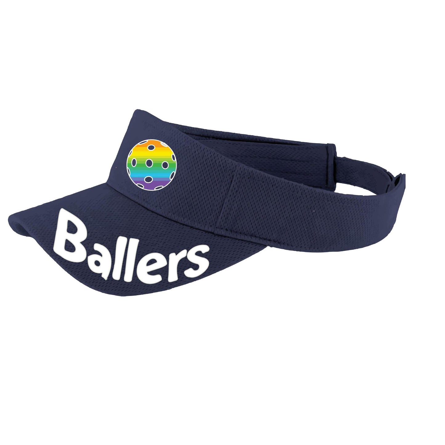 Ballers With Pickleballs (Customizable) | Pickleball Visors | Moisture Wicking 100% Polyester
