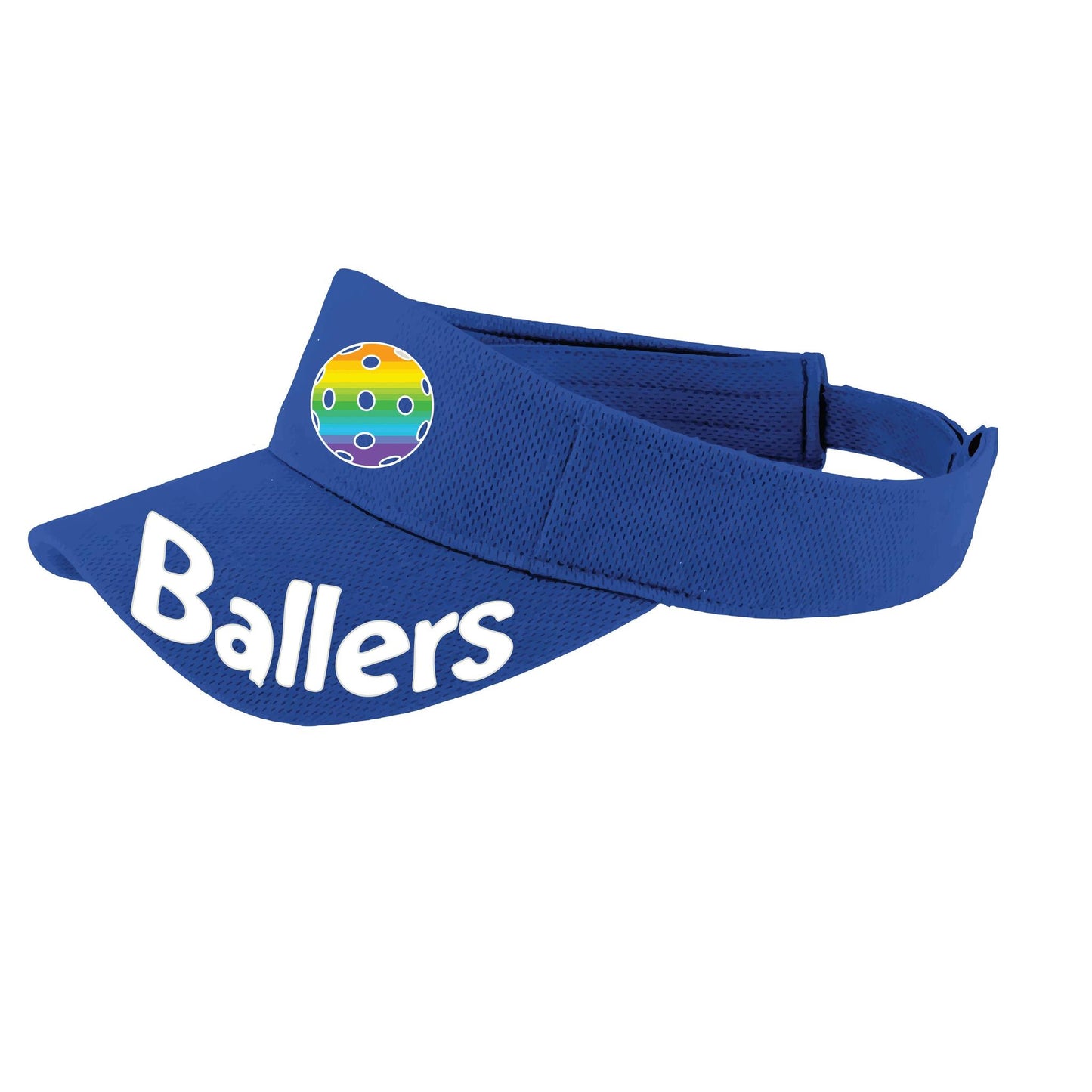 Ballers With Pickleballs (Customizable) | Pickleball Visors | Moisture Wicking 100% Polyester