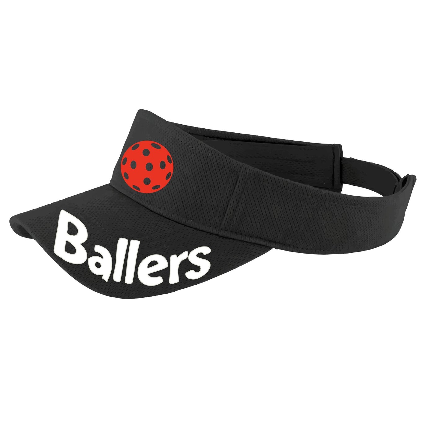 Ballers With Pickleballs (Customizable) | Pickleball Visors | Moisture Wicking 100% Polyester