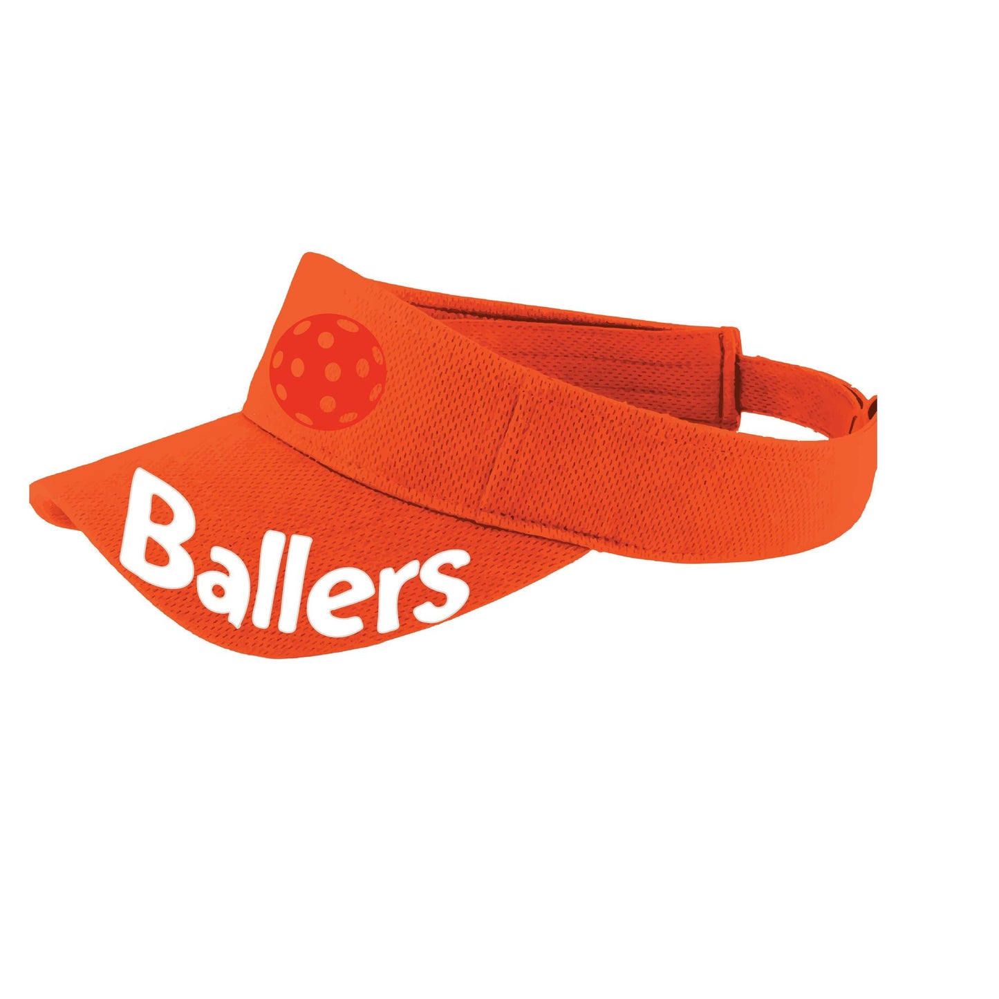 Ballers With Pickleballs (Customizable) | Pickleball Visors | Moisture Wicking 100% Polyester