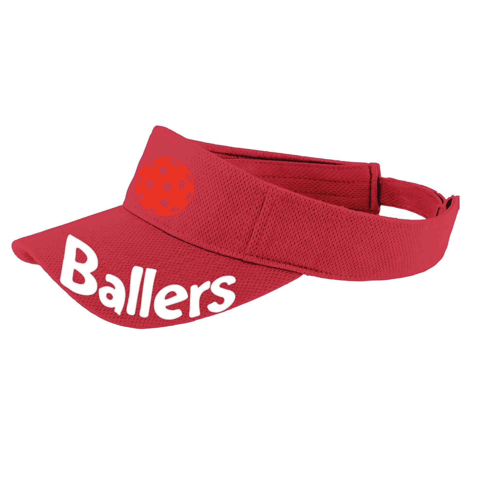 Ballers With Pickleballs (Customizable) | Pickleball Visors | Moisture Wicking 100% Polyester