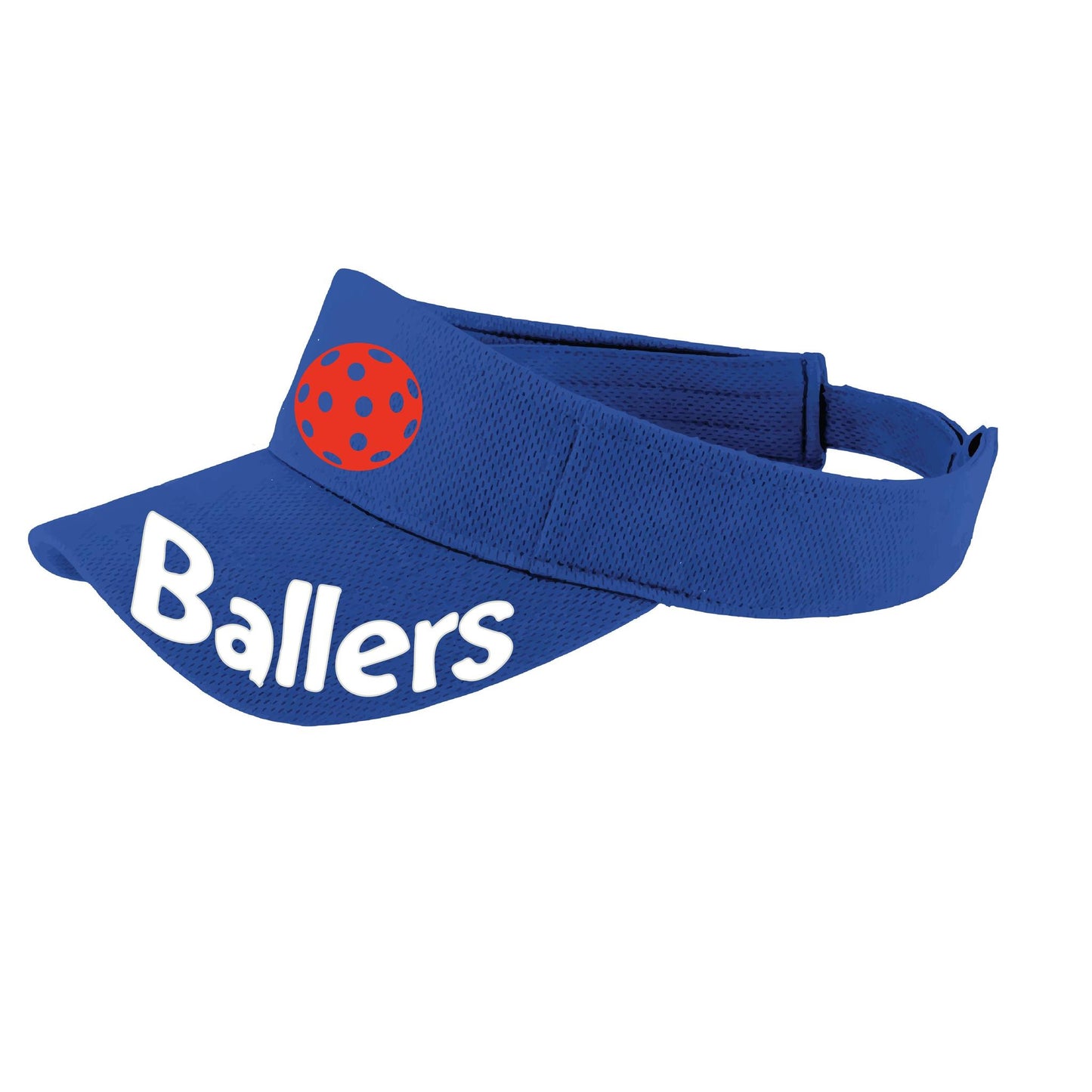 Ballers With Pickleballs (Customizable) | Pickleball Visors | Moisture Wicking 100% Polyester