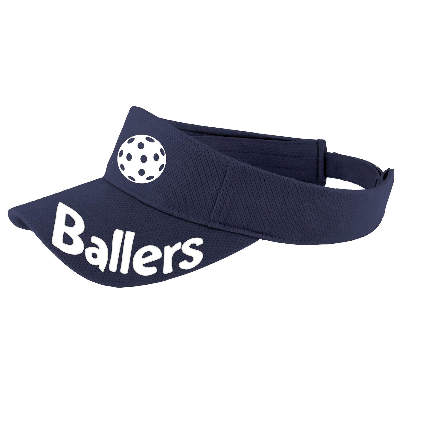 Ballers With Pickleballs (Customizable) | Pickleball Visors | Moisture Wicking 100% Polyester