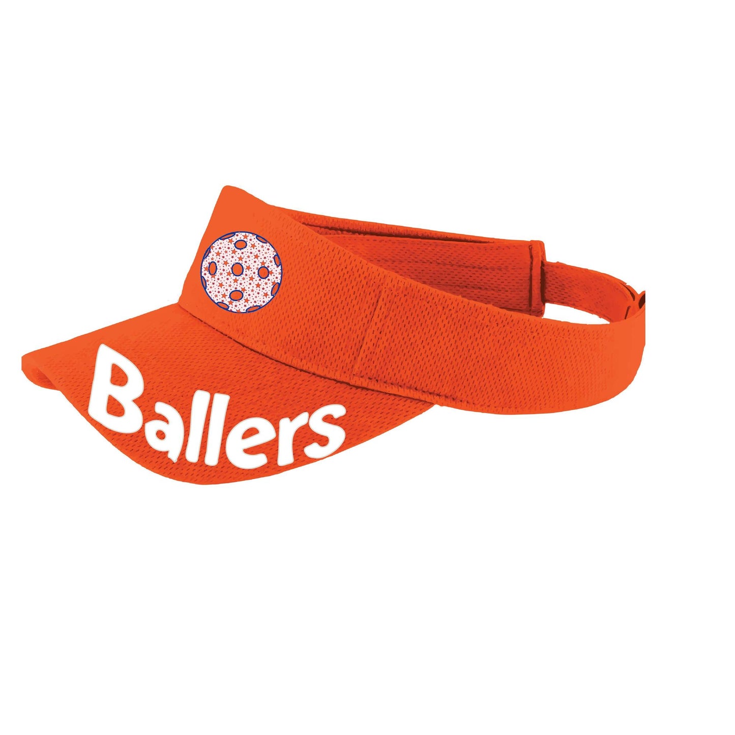 Ballers With Pickleballs (Customizable) | Pickleball Visors | Moisture Wicking 100% Polyester