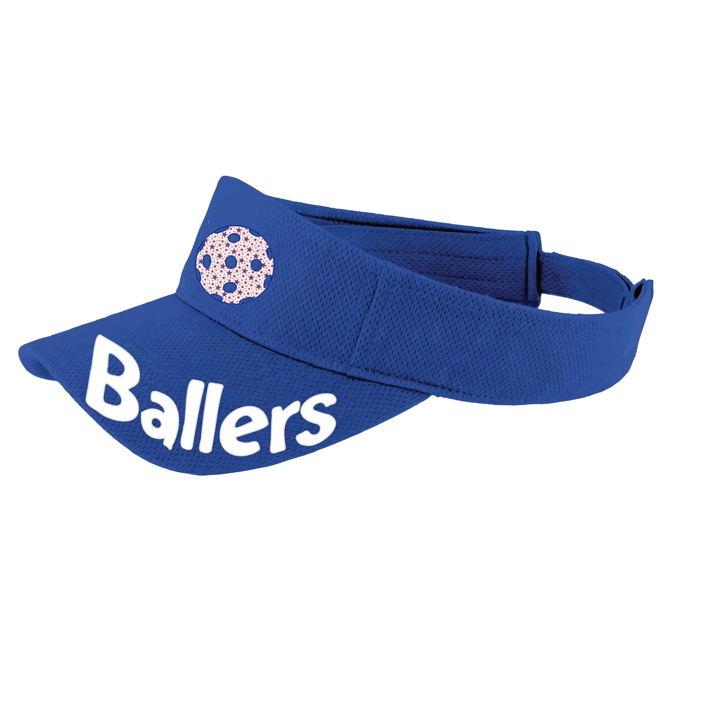 Ballers With Pickleballs (Customizable) | Pickleball Visors | Moisture Wicking 100% Polyester