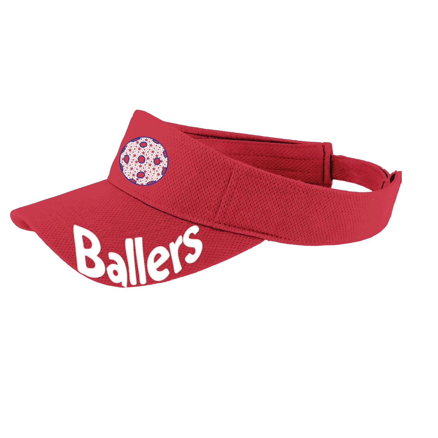 Ballers With Pickleballs (Customizable) | Pickleball Visors | Moisture Wicking 100% Polyester