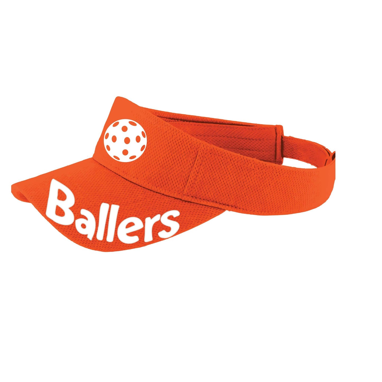 Ballers With Pickleballs (Customizable) | Pickleball Visors | Moisture Wicking 100% Polyester
