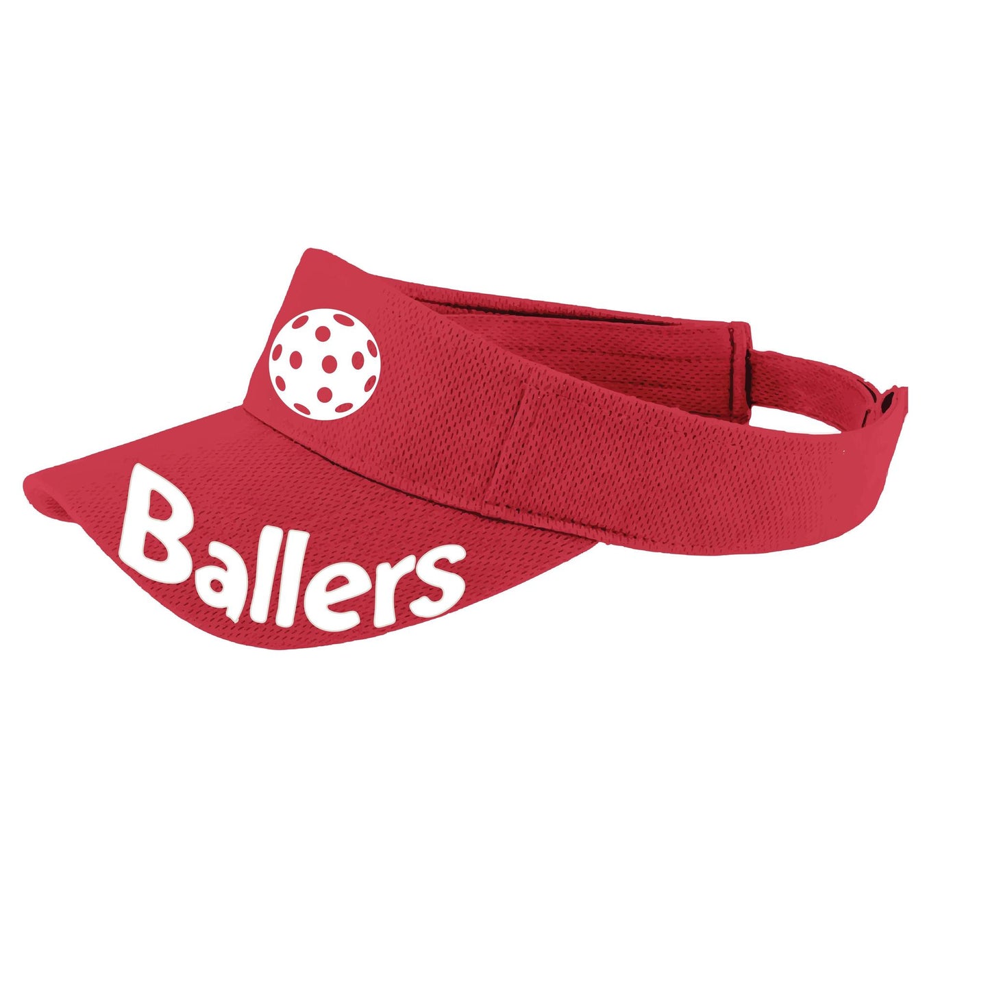 Ballers With Pickleballs (Customizable) | Pickleball Visors | Moisture Wicking 100% Polyester