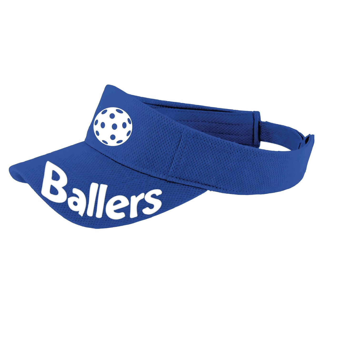 Ballers With Pickleballs (Customizable) | Pickleball Visors | Moisture Wicking 100% Polyester
