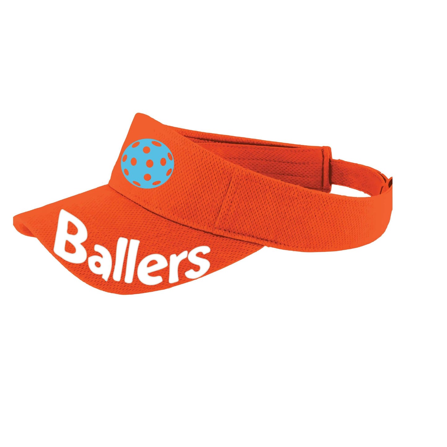 Ballers With Pickleballs (Customizable) | Pickleball Visors | Moisture Wicking 100% Polyester