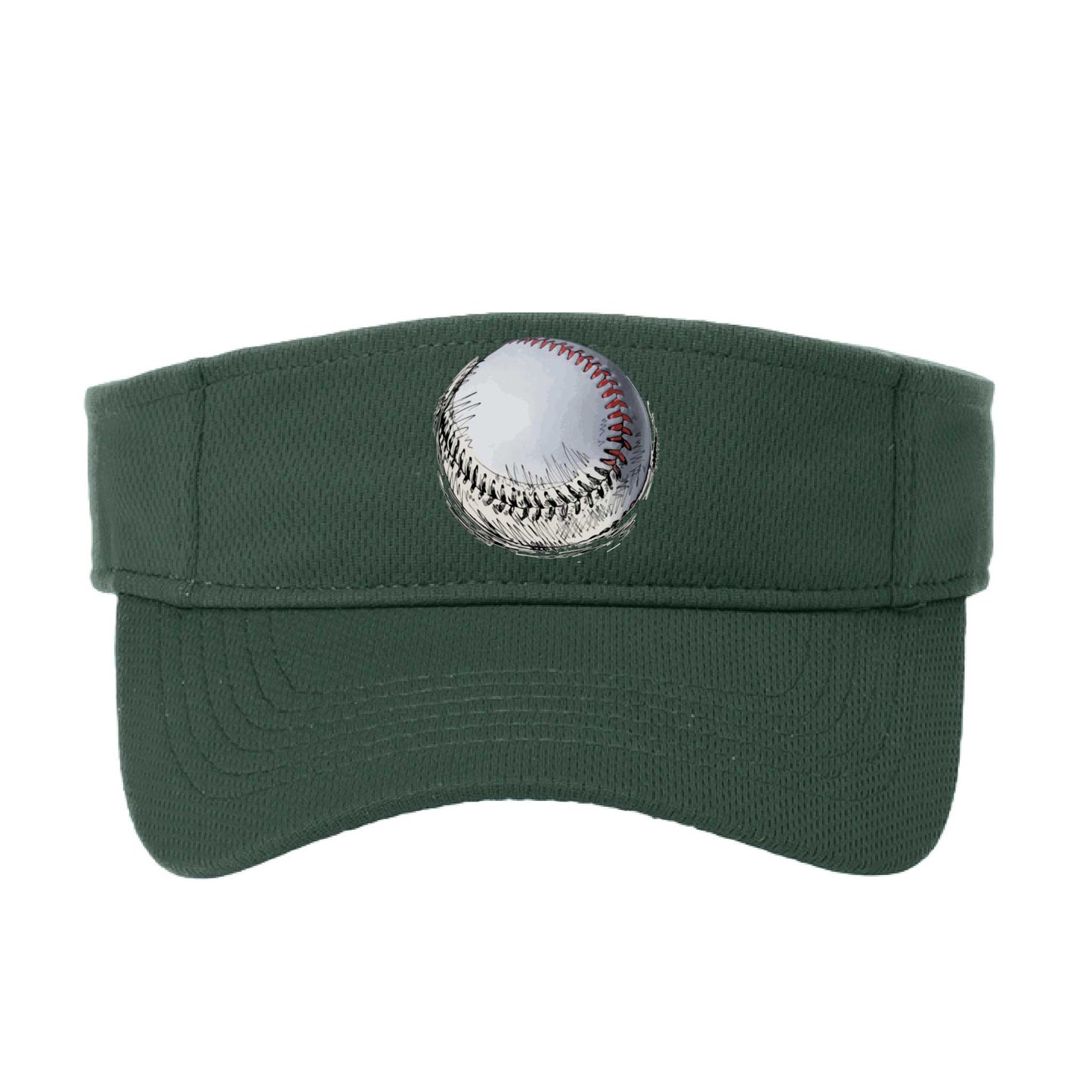 Baseball Sketched | Baseball Visors | Moisture Wicking 100% Polyester