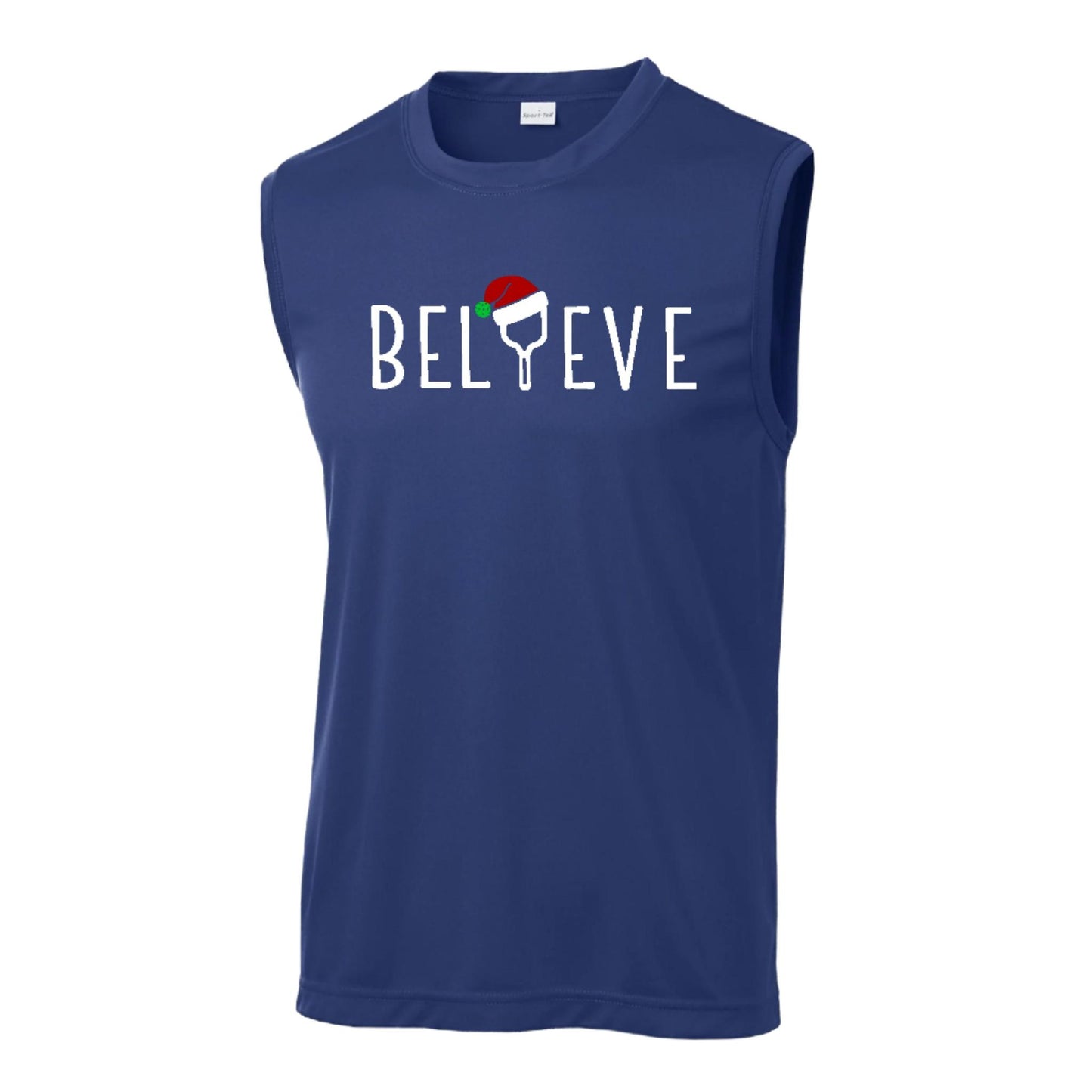 Believe | Men's Sleeveless Athletic Performance T-Shirt | 100% Polyester