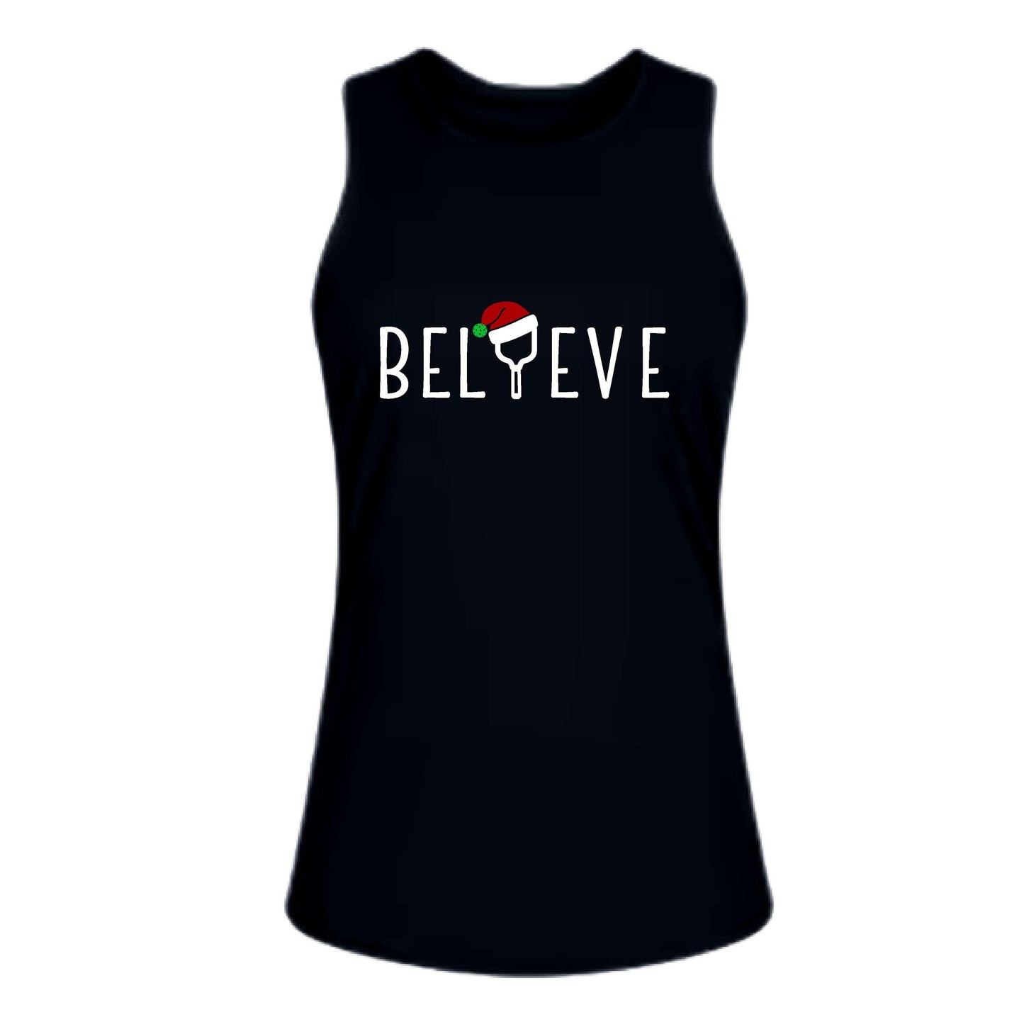 Believe | Women's Split Back or Tied Back Pickleball Performance Tank | 80/20 Nylon Spandex Mix